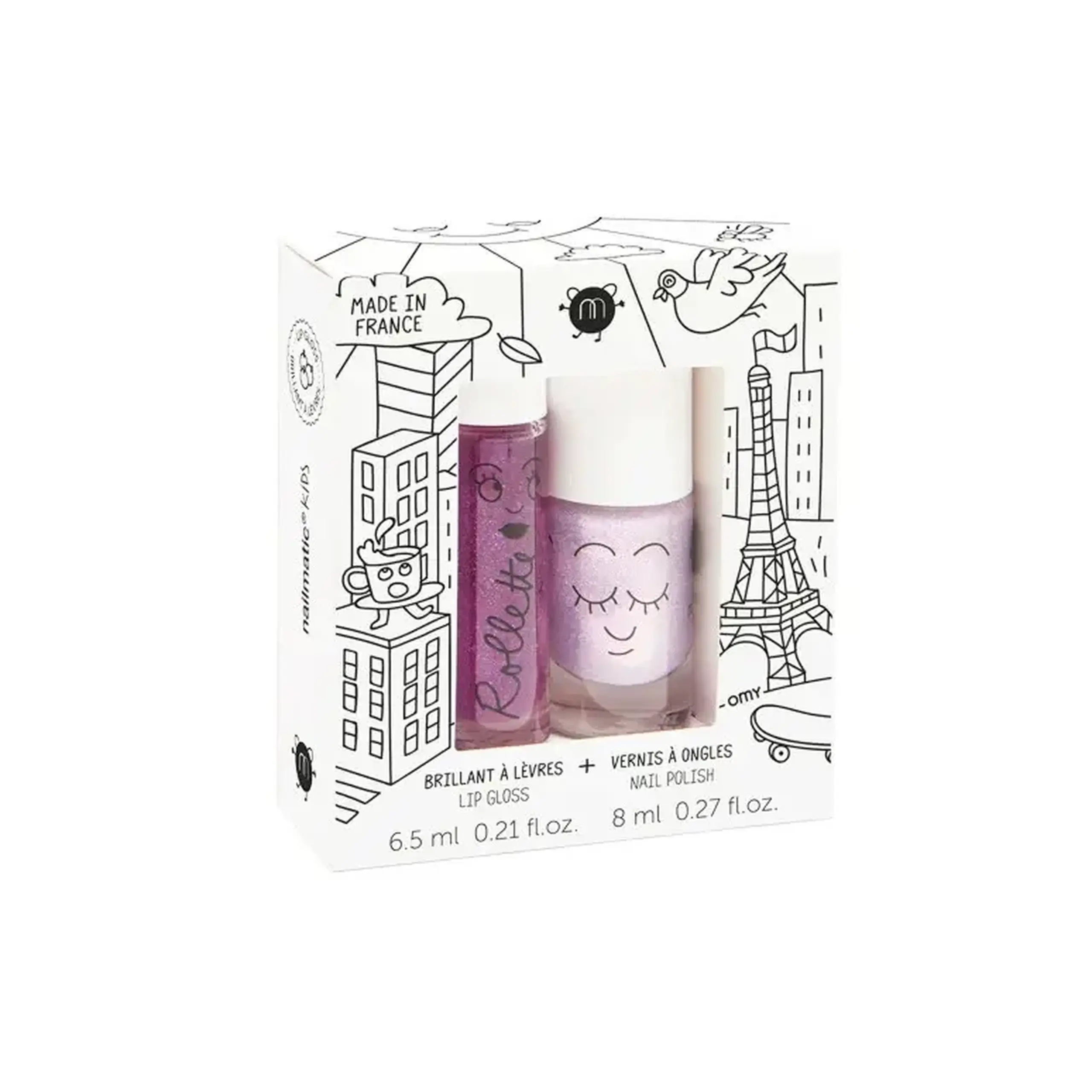Set Lovely City cu ojă Elliot și luciu de buze — Nailmatic