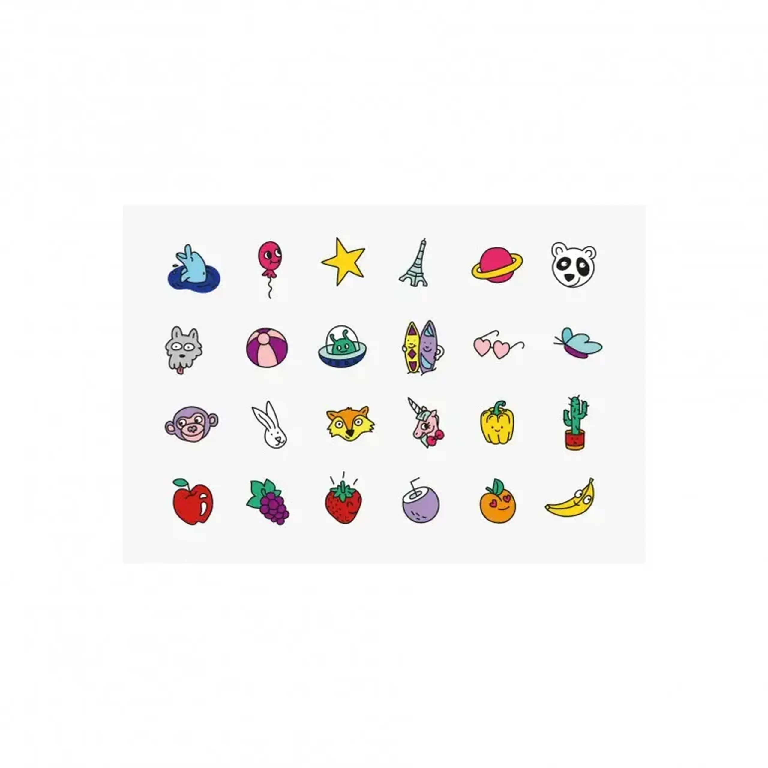 Set manichiură POP cu 2 oje și 24 de stickere — Nailmatic