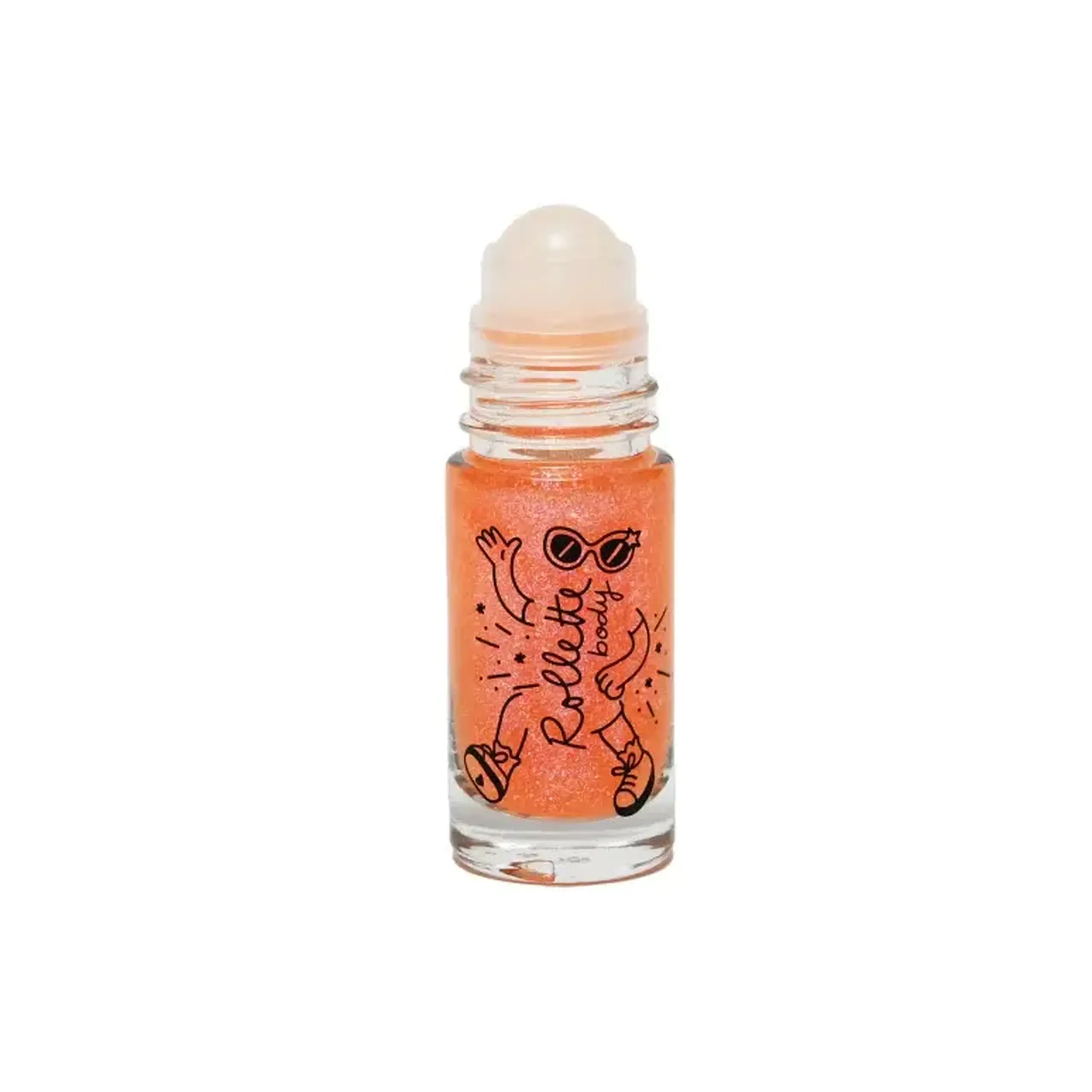 Gel de corp cu sclipici Body Rollette Peach — Nailmatic Kids