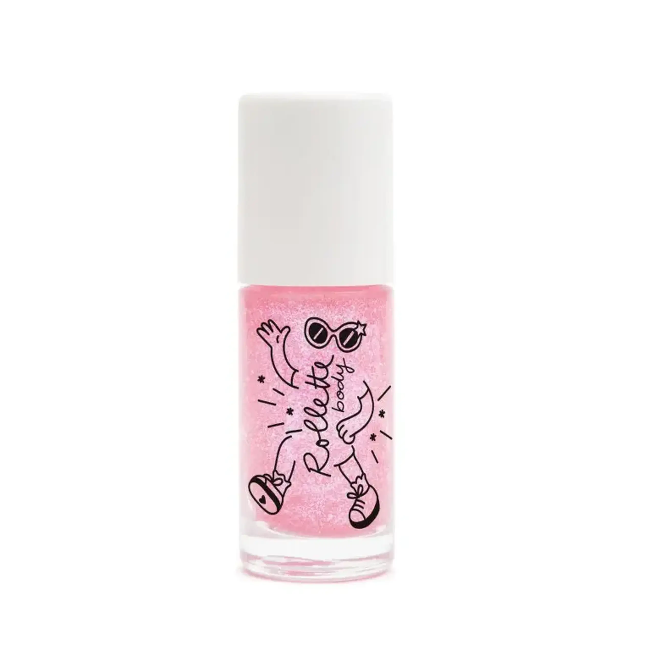 Gel de corp cu sclipici Body Rollette Raspberry — Nailmatic Kids