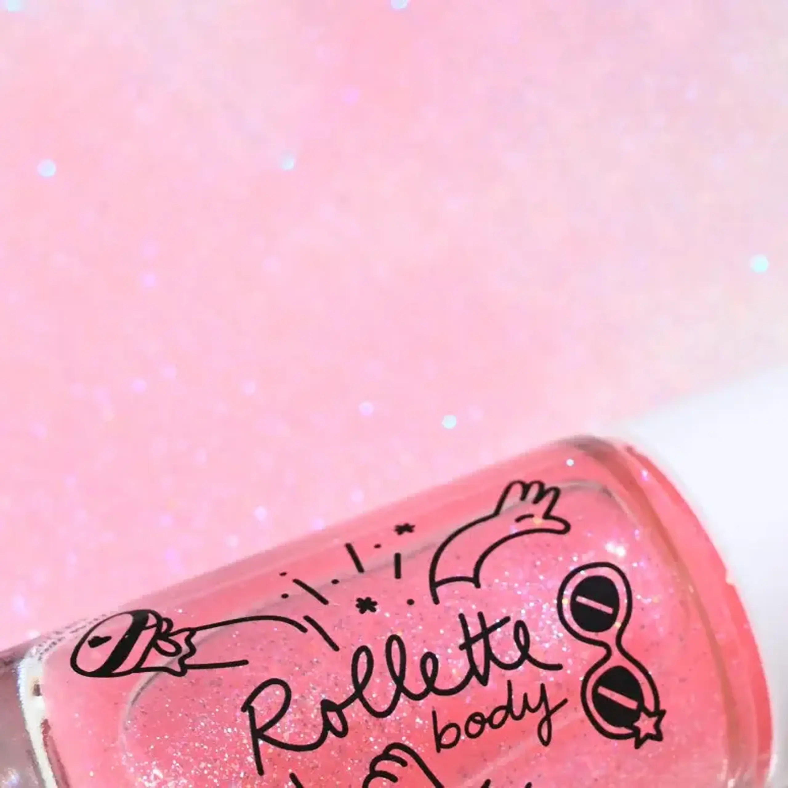 Gel de corp cu sclipici Body Rollette Raspberry — Nailmatic Kids