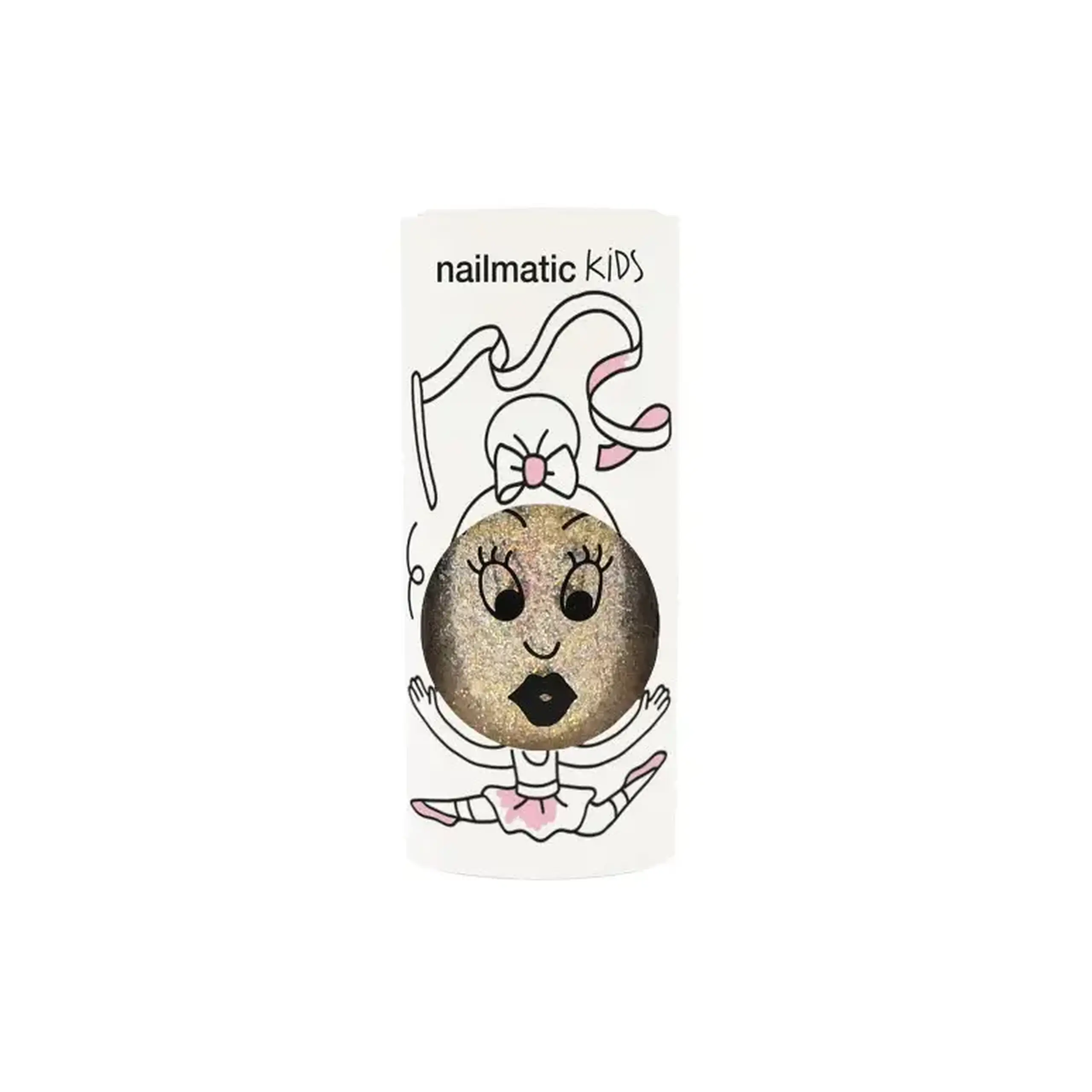 Ojă pentru copii Aurora, auriu cu sclipici, 8 ml — Nailmatic