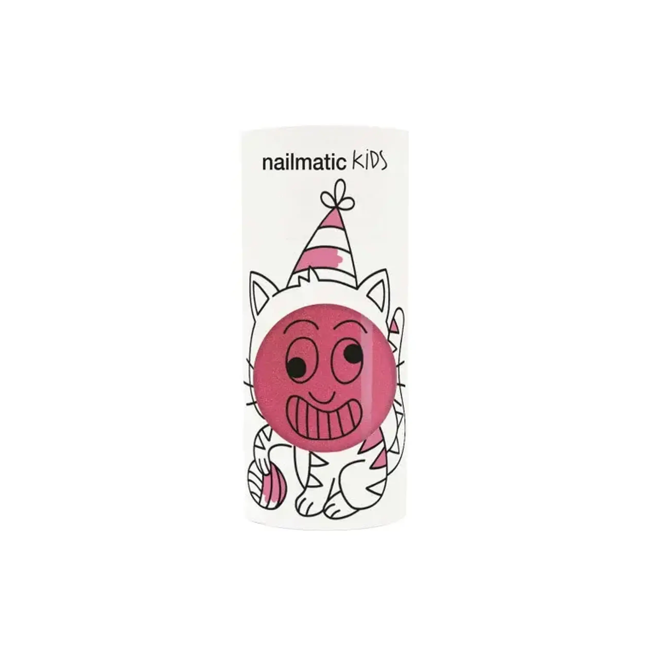 Ojă pentru copii Kitty, roz cu sclipici, 8 ml — Nailmatic