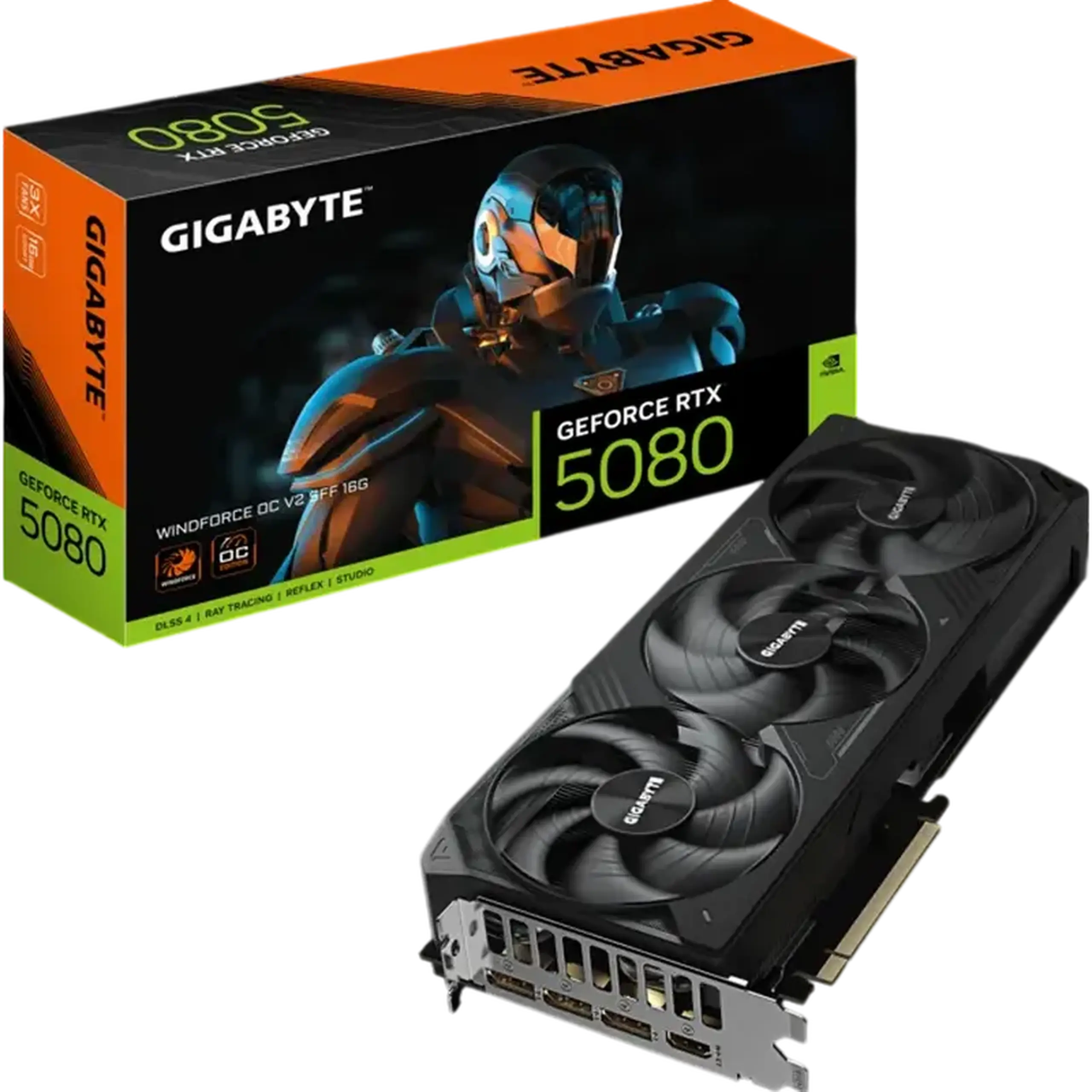 Placă Video Gigabyte GV-N5080WF3OCV2-16GD, 16GB GDDR7 256bit (GV-N5080WF3OCV2-16GD)