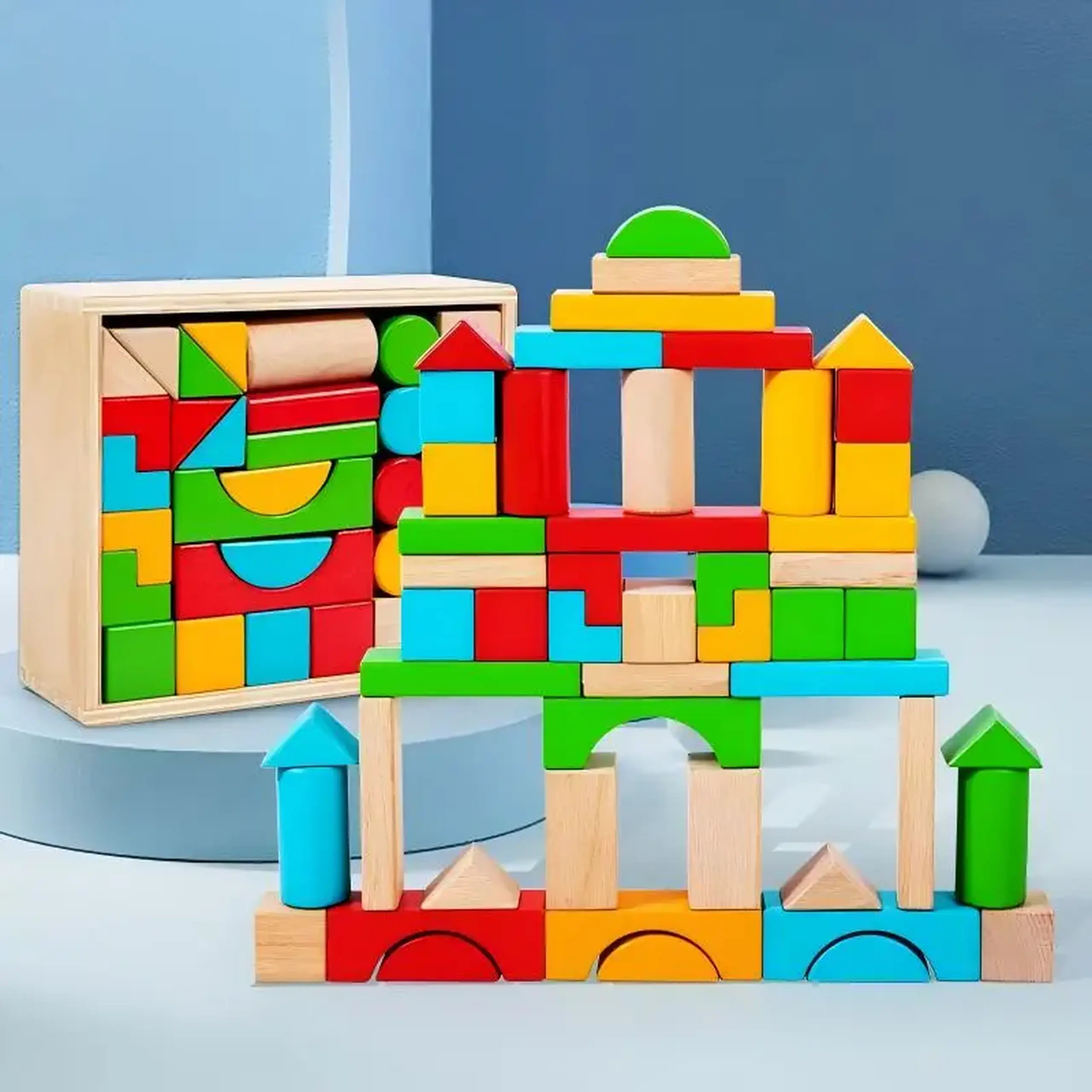 Constructor din lemn (50pcs)