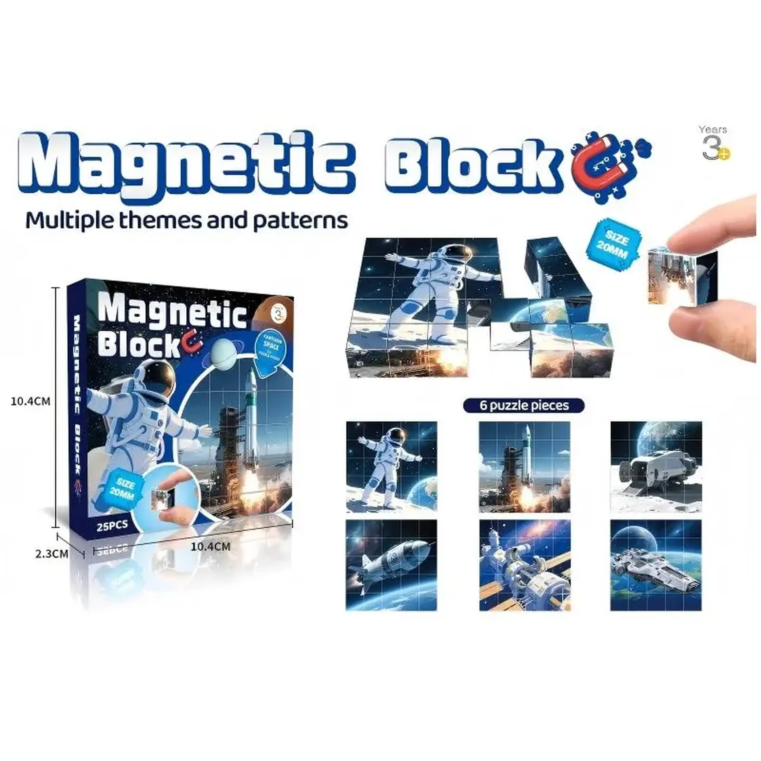 Set constructor magnetic (25 pcs)