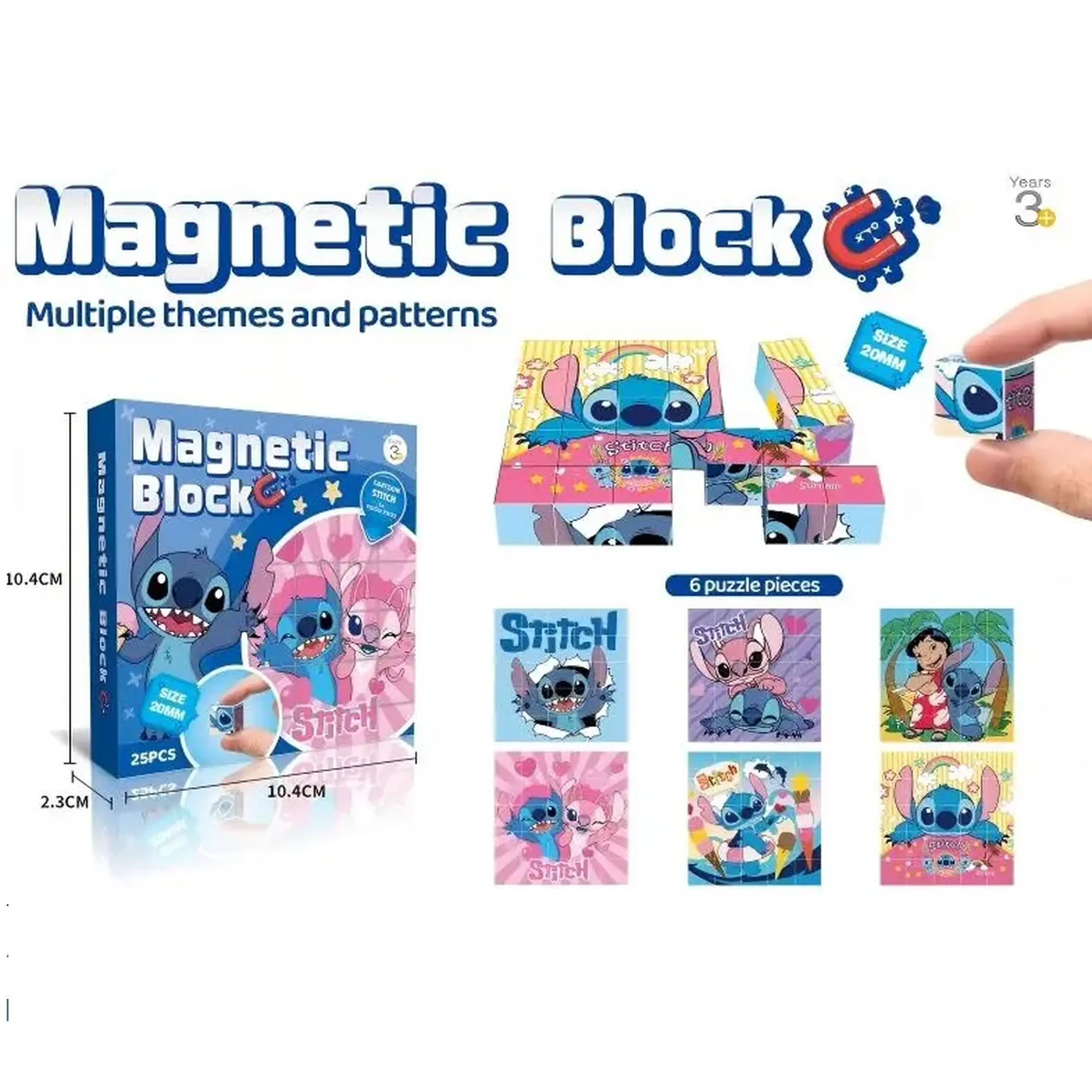 Set constructor magnetic (25 pcs)