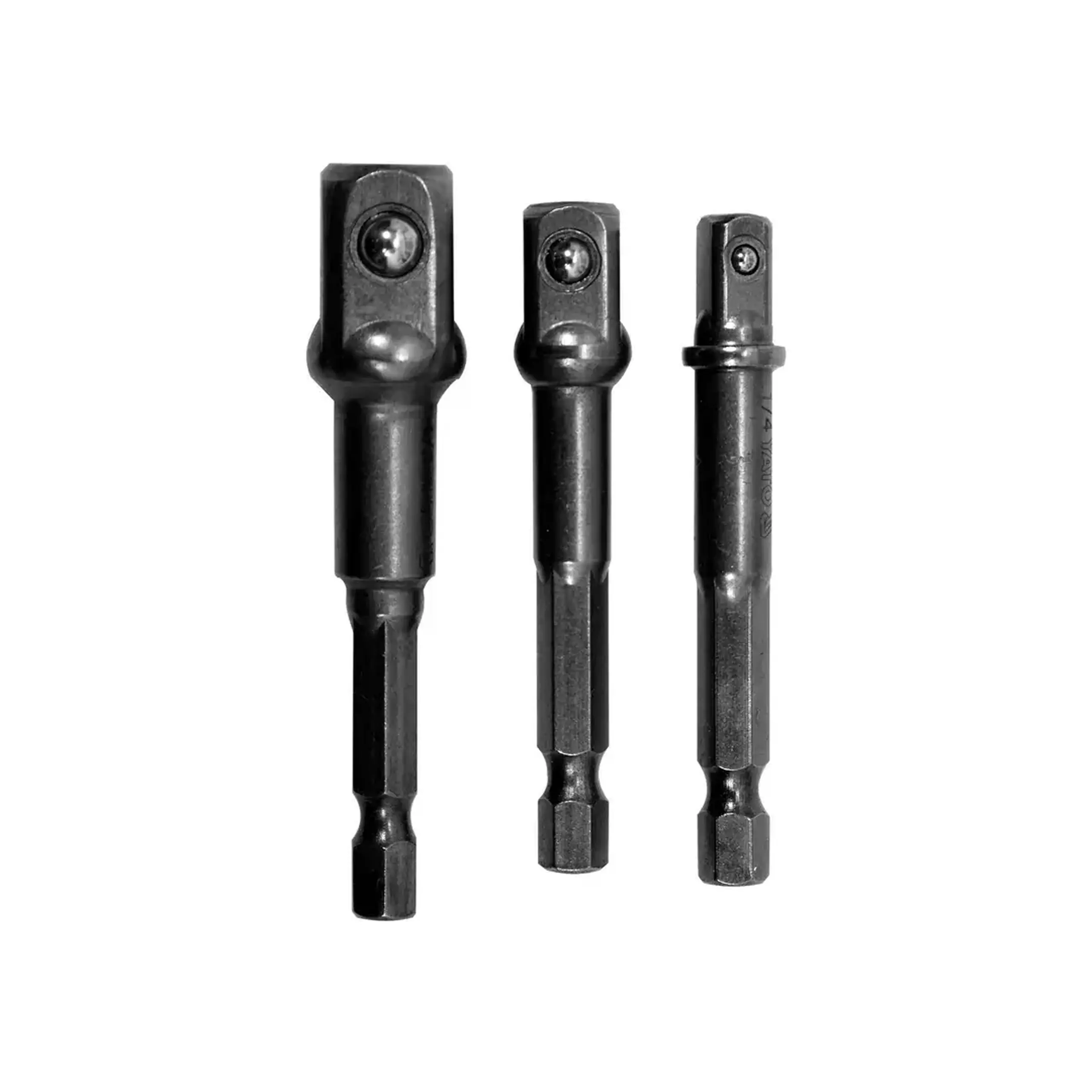 Adaptor pentru cap tubular hexagonal 3 buc. 1/4", 3/8", 1/2" 65 mm Yato