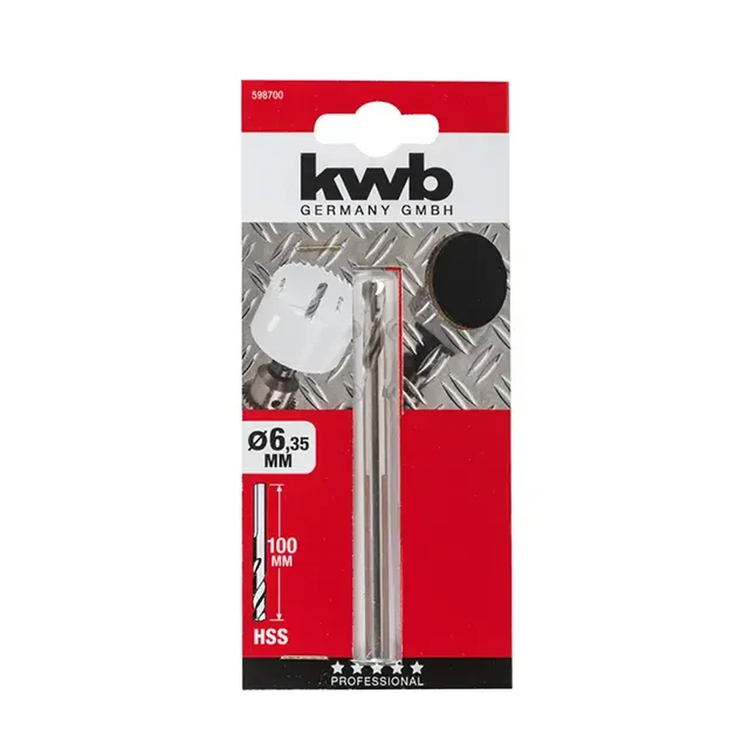 Burghiu de centrare pentru carotă pentru metal 6 mm Oțel HSS Cilindric KWB