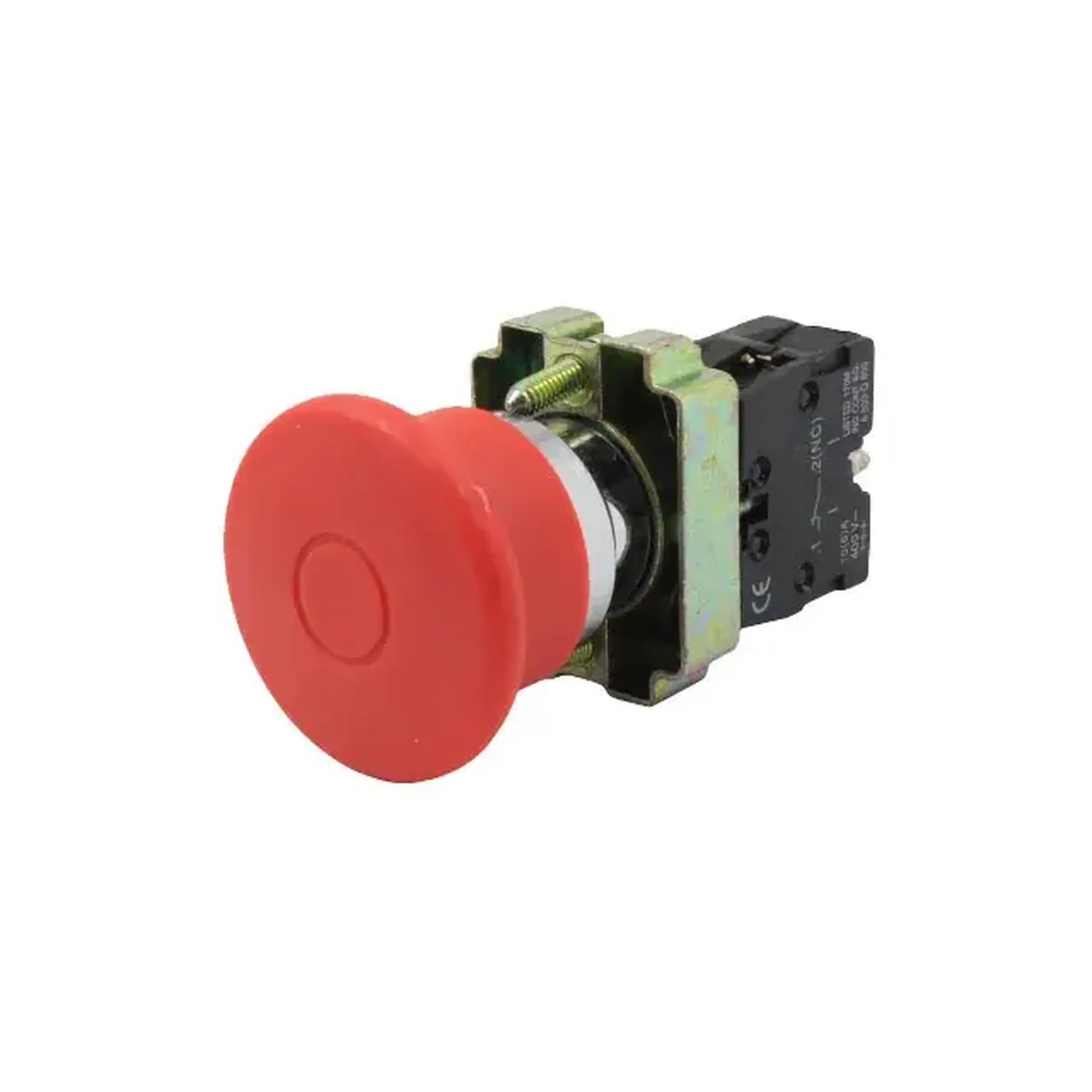 Buton KASAN XB2BT42 1P 400 V 10 A IP40 roșu