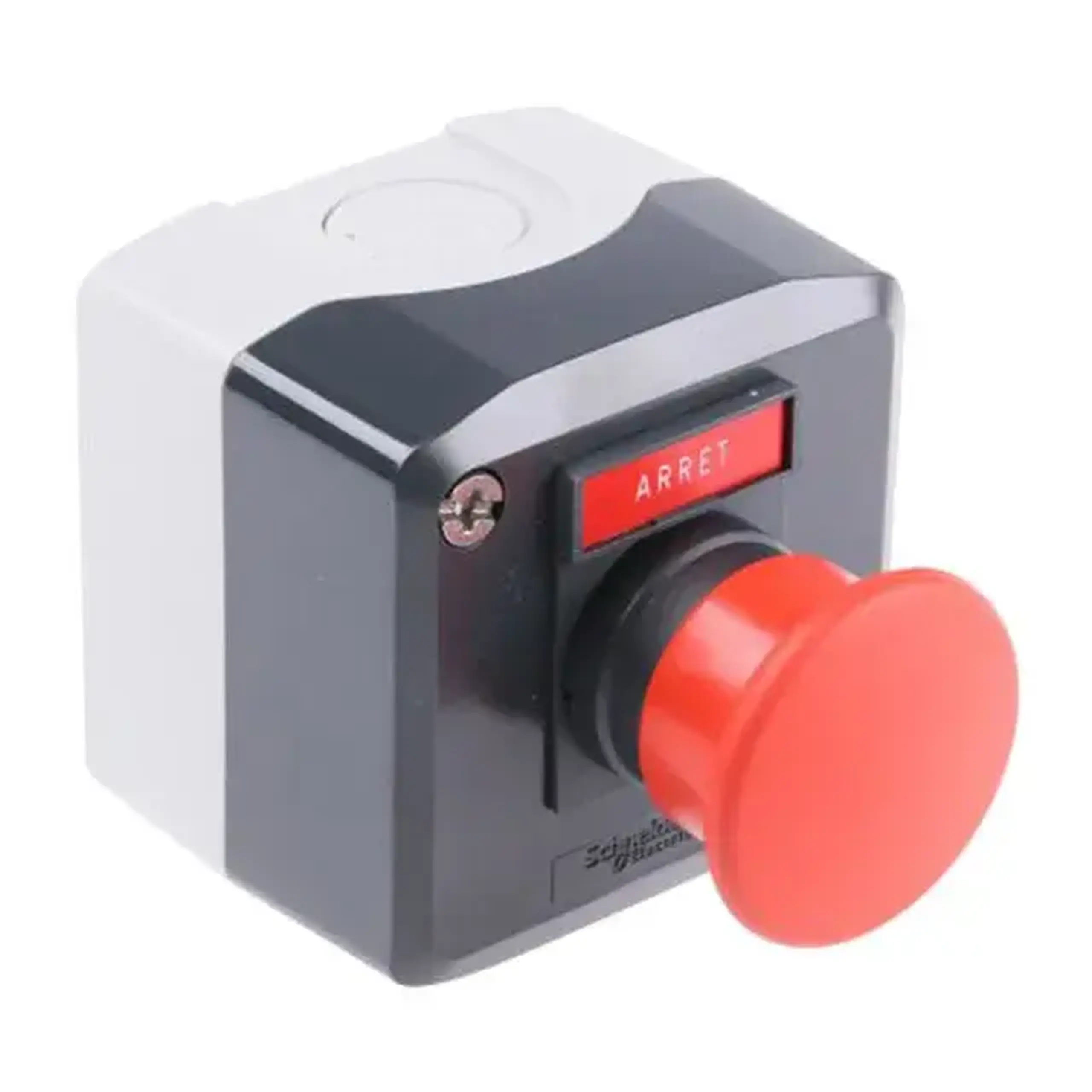 Întrerupător buton "ciupercă" KASAN XAL-D164 1P 600 V 6 A IP66 gri