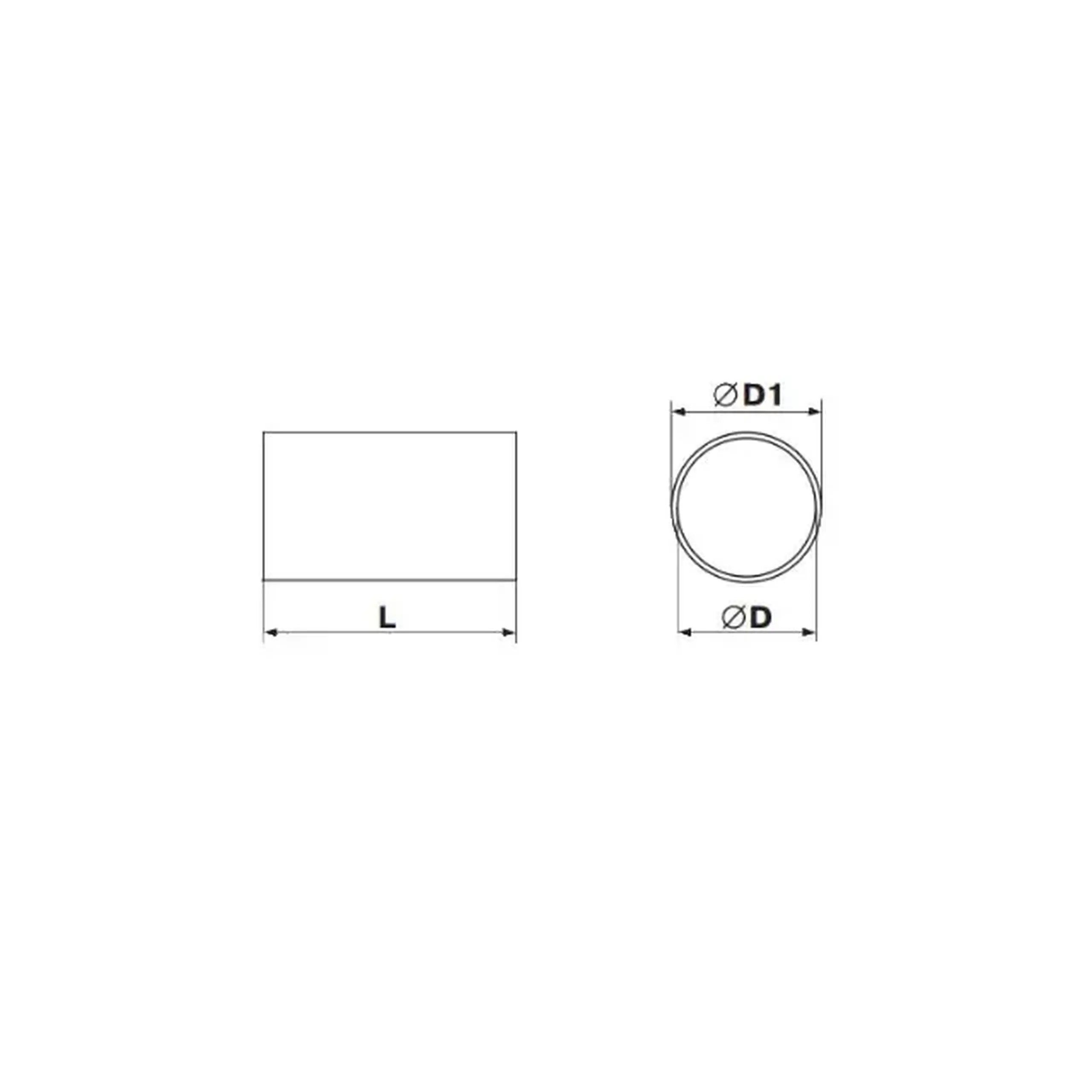 Canal de ventilare Ventika KO125-1 1000 x 125 mm PVC alb - Model KO125-01