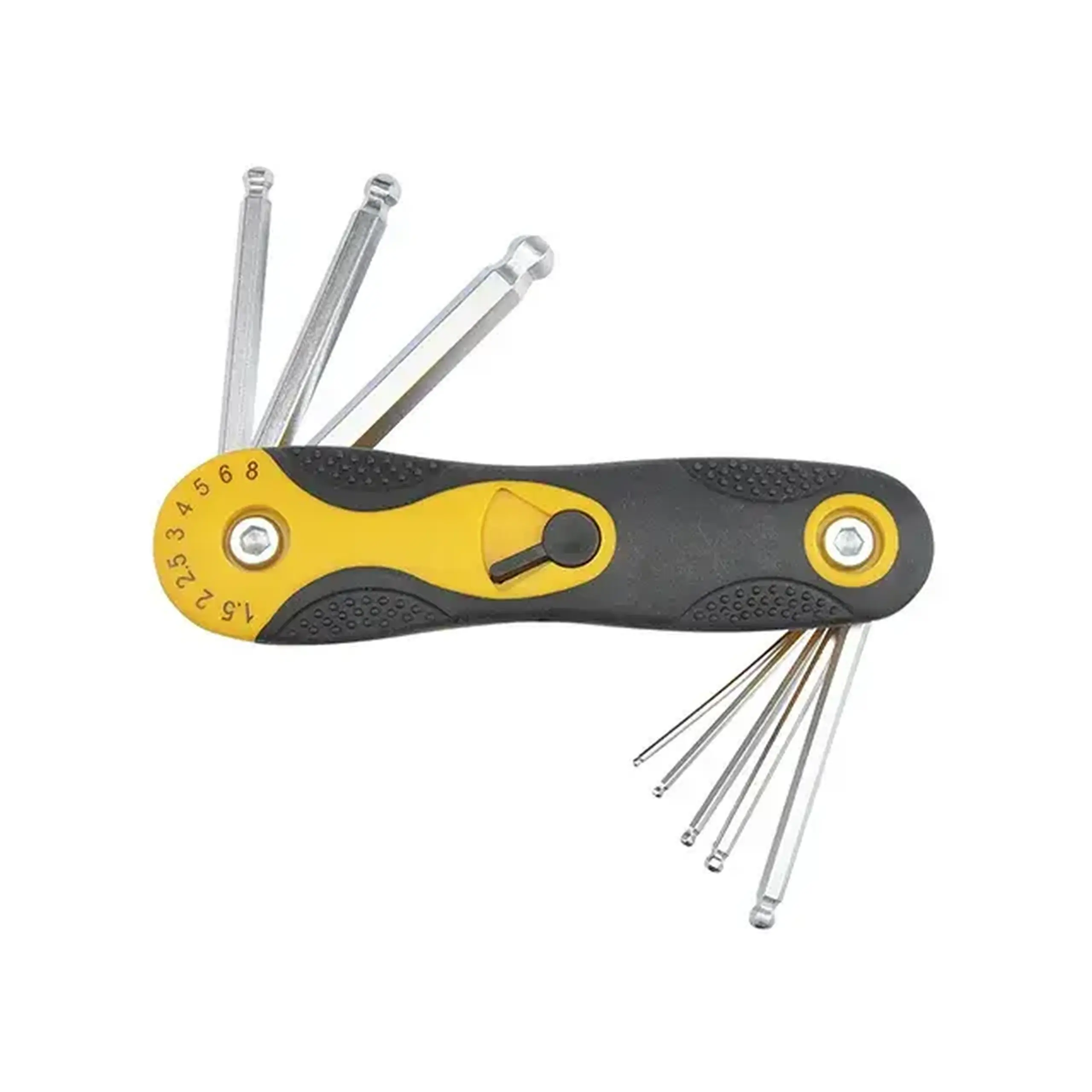 Set chei hexagonale cu cap sferic 1.5 - 8 mm 8 un. Vorel