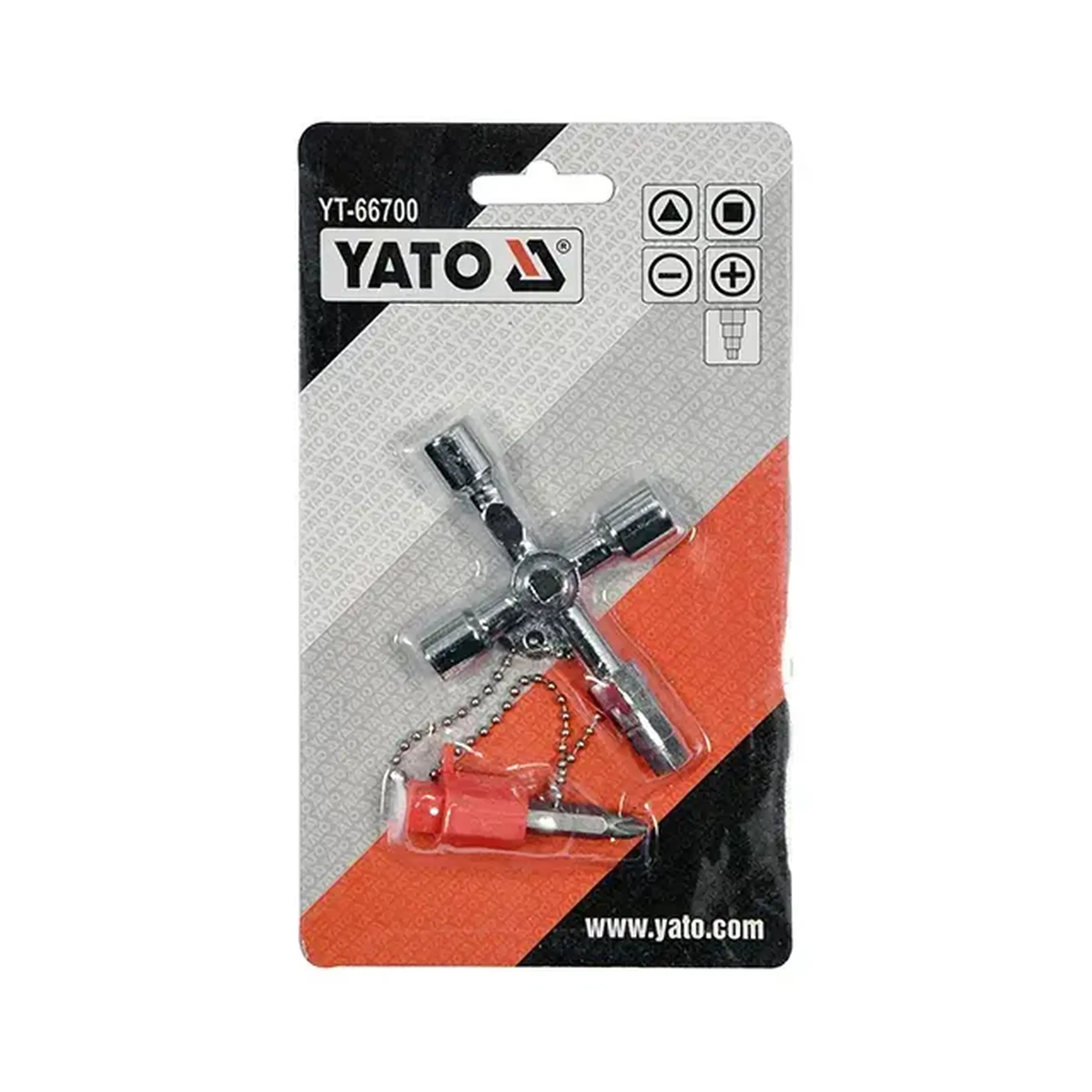 Cheie universală pentru dulapuri tehnice 6 - 9 mm Yato