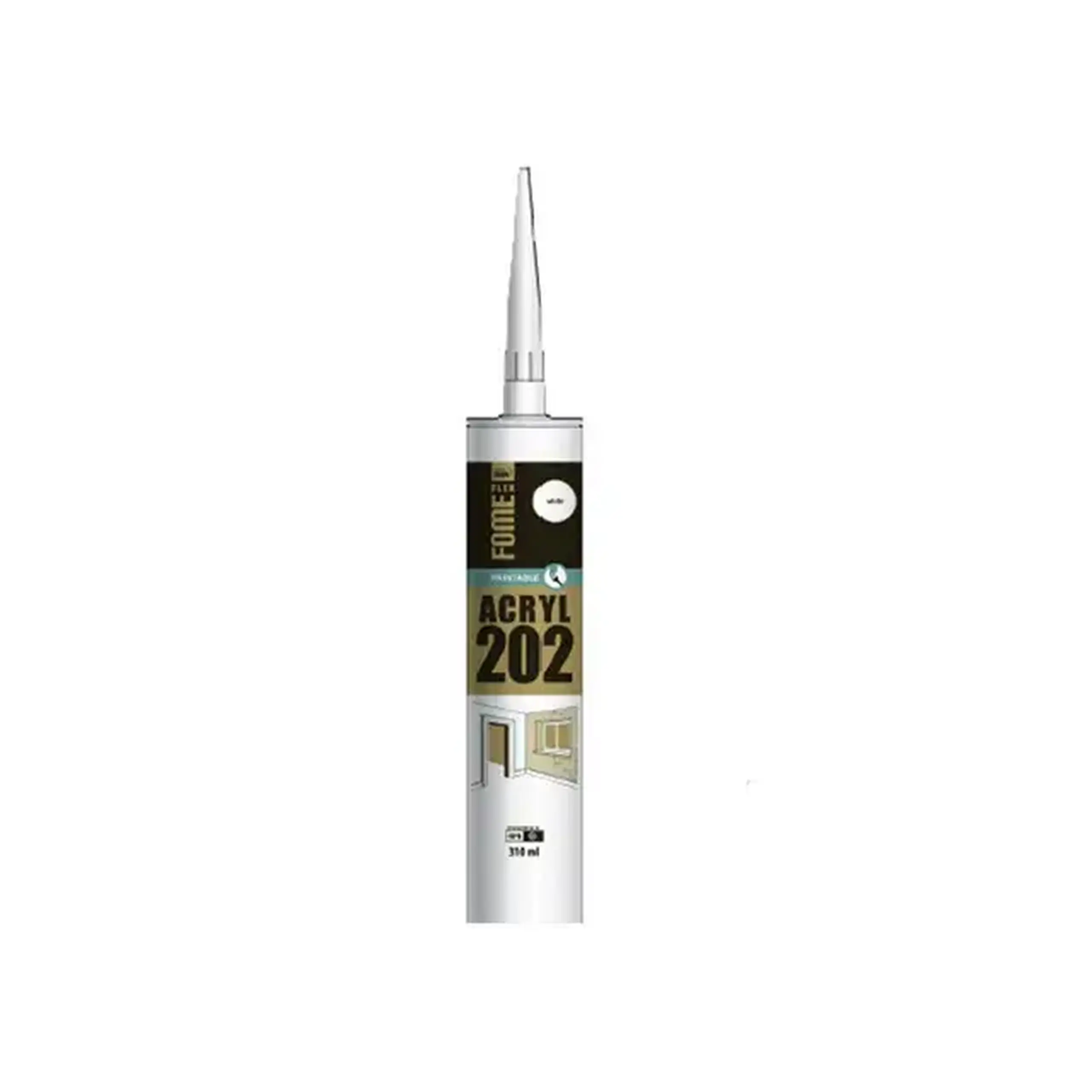 Clei ermetic Fome Flex ACRYL 202 310 ml alb
