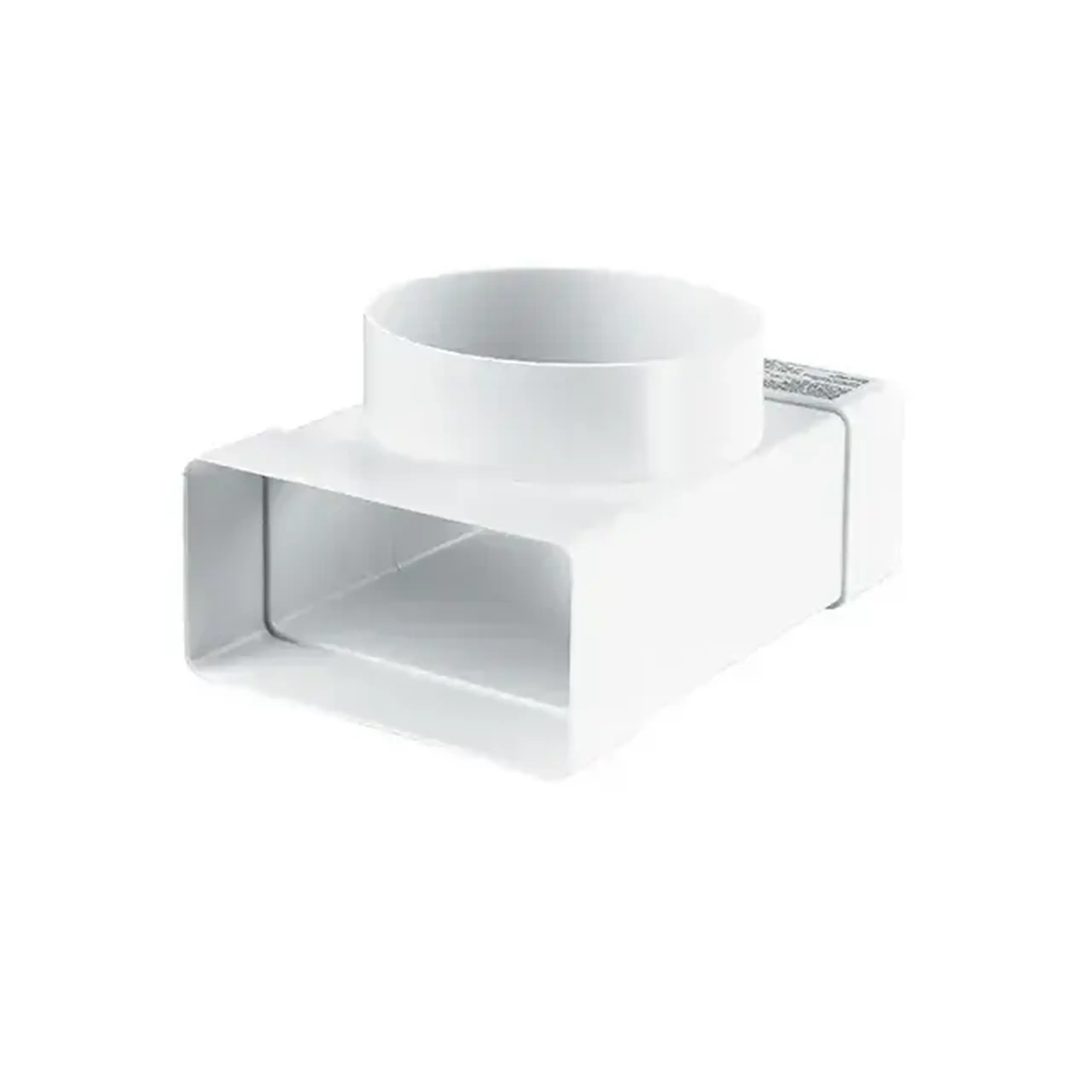 Conector de aeroduct Ventika KP55-6KO 55 x 110 x 100 mm plastic alb