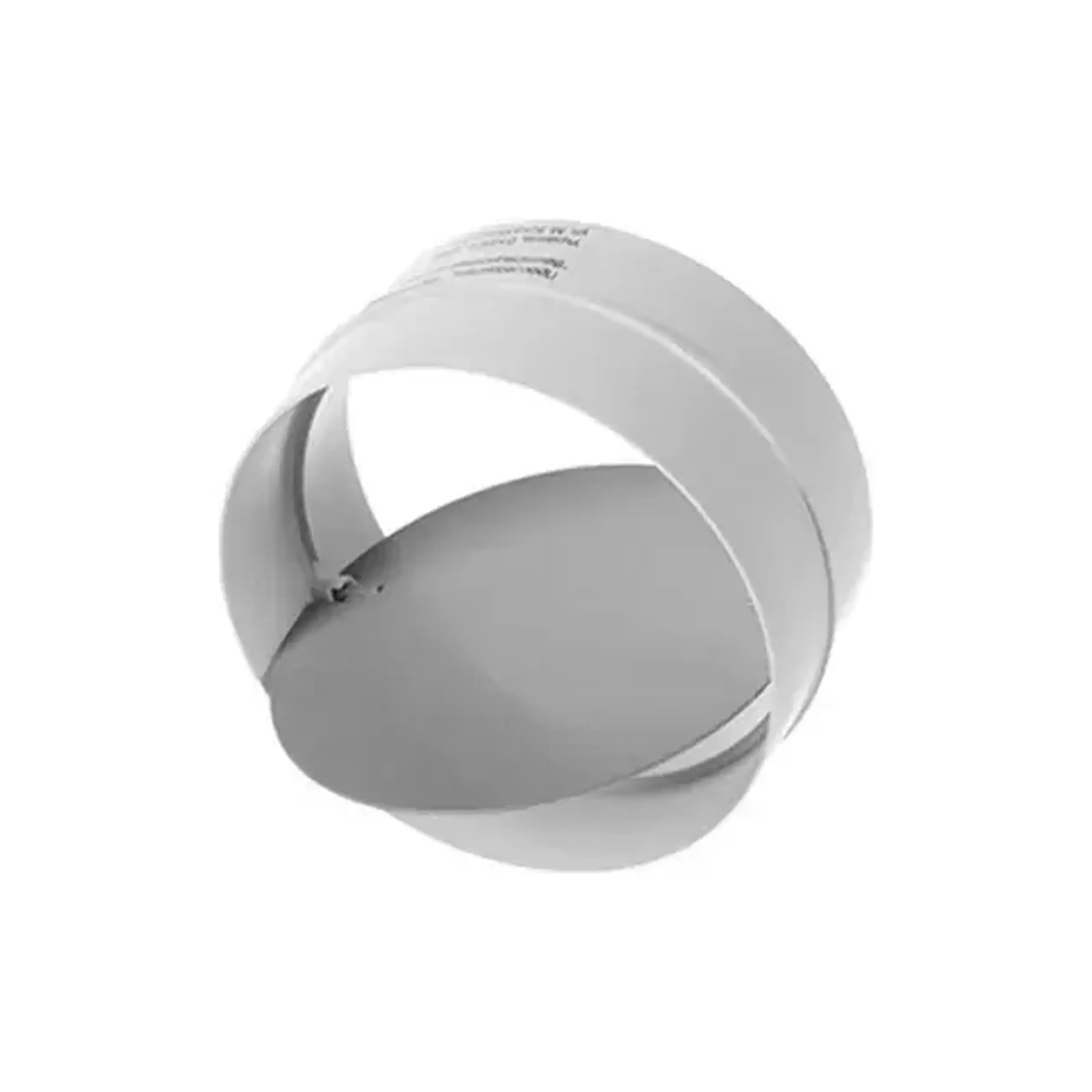 Conector cu supapa KO-100 100 mm plastic alb