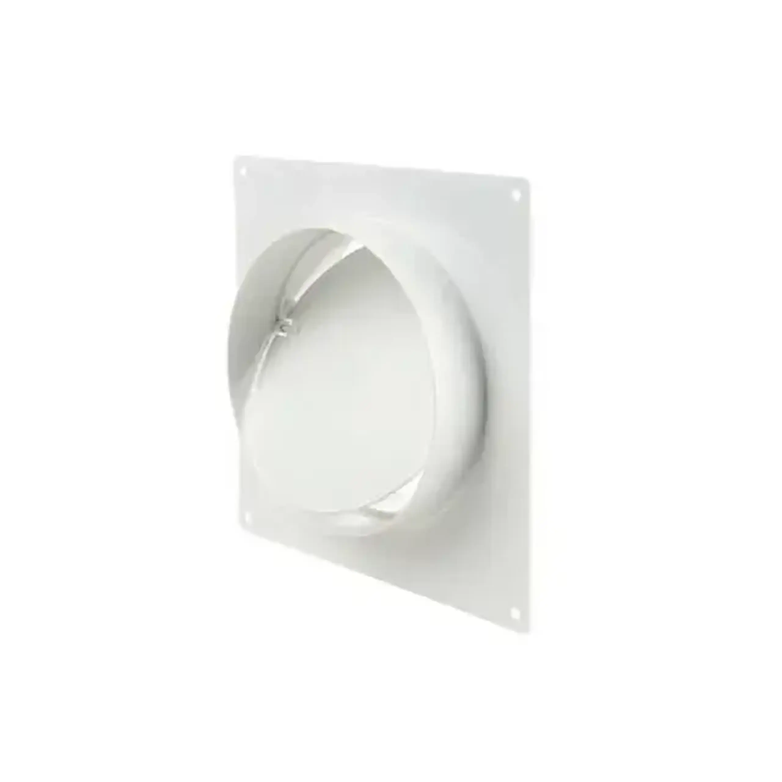 Conector de aeroduct cu clapă 2521 125 mm plastic alb