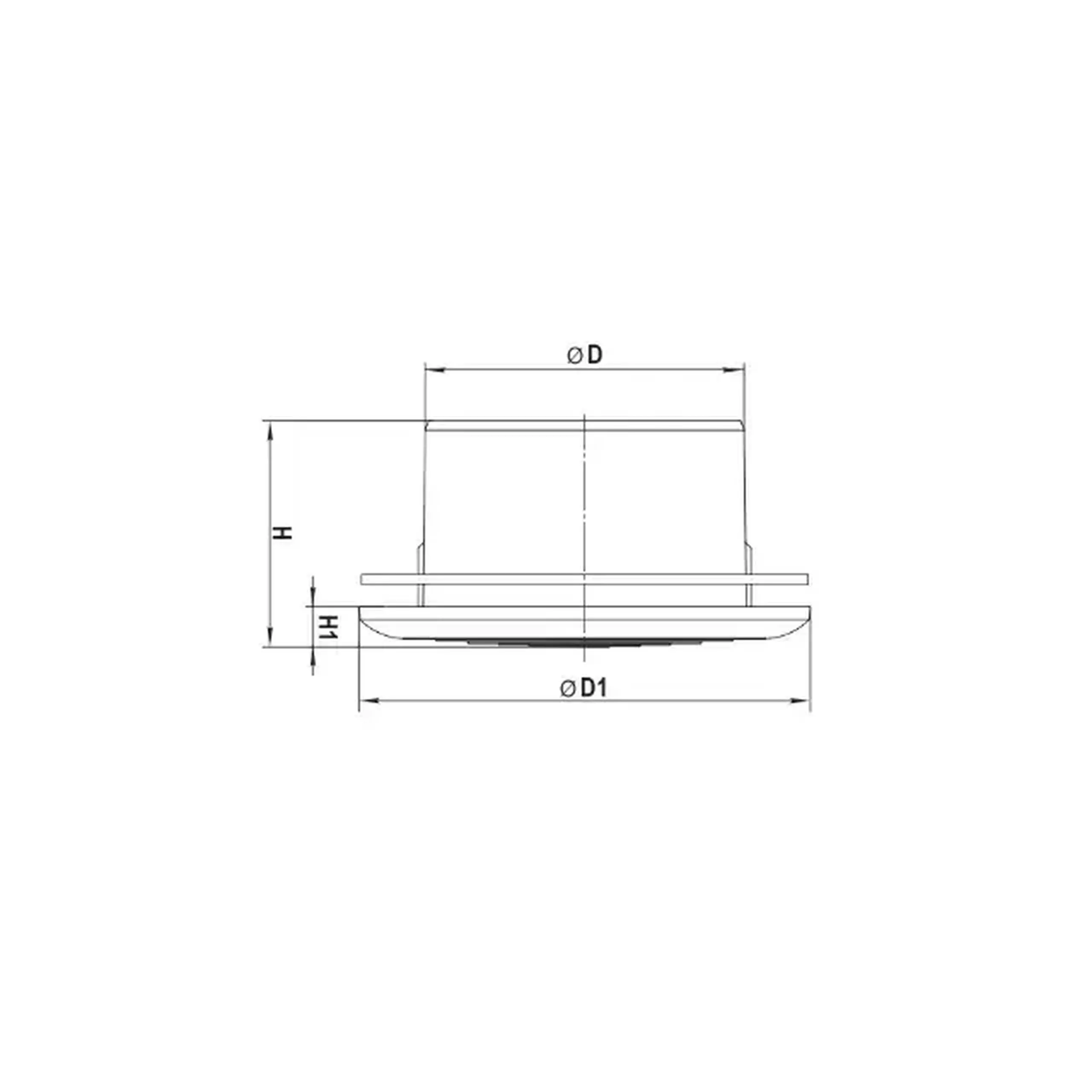 Difuzor MW125 KSE 166 x 72 x 125 mm Plastic Alb Ventika