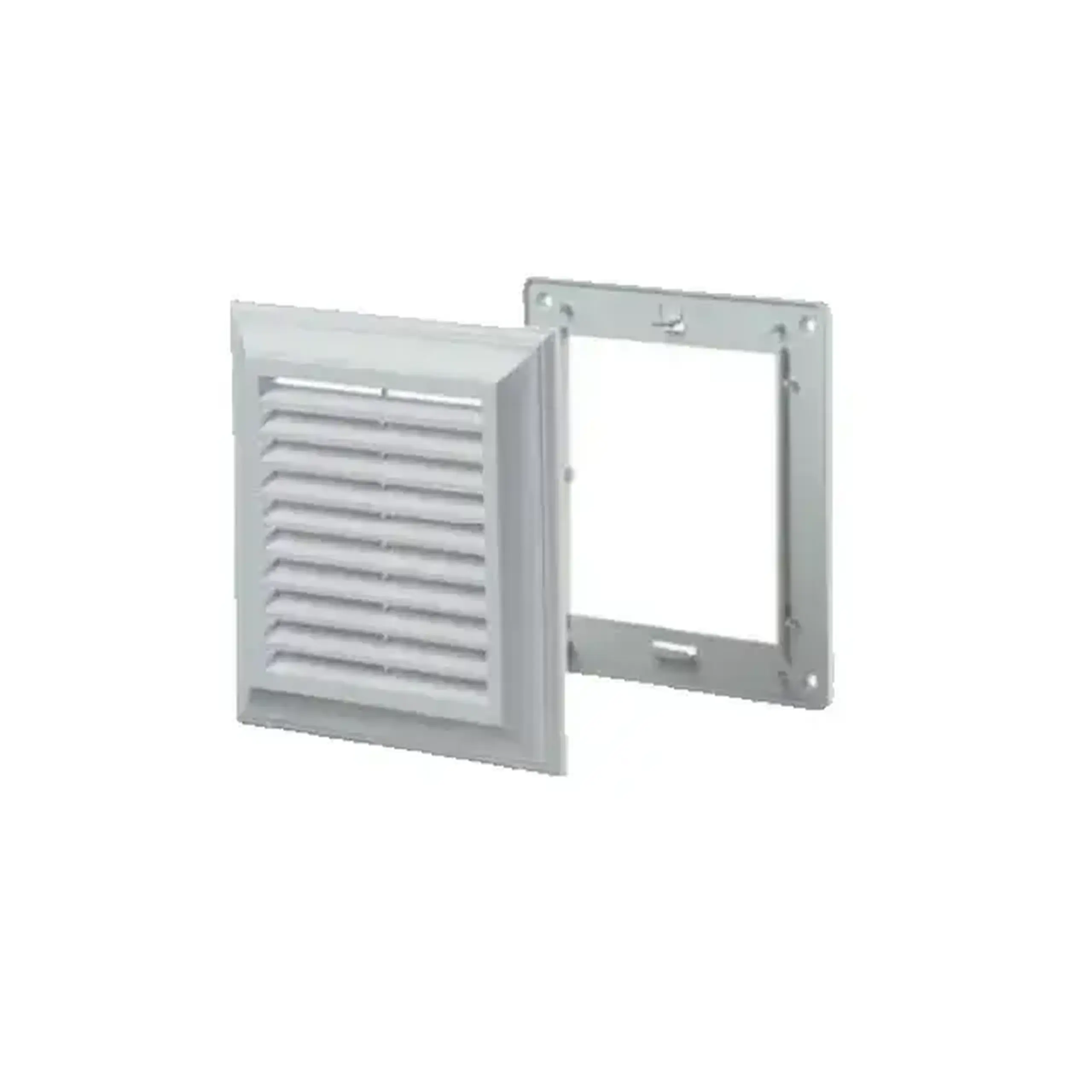 Grilaj de ventilare cu sită Ventika EL140 AU 140 x 140 mm plastic alb