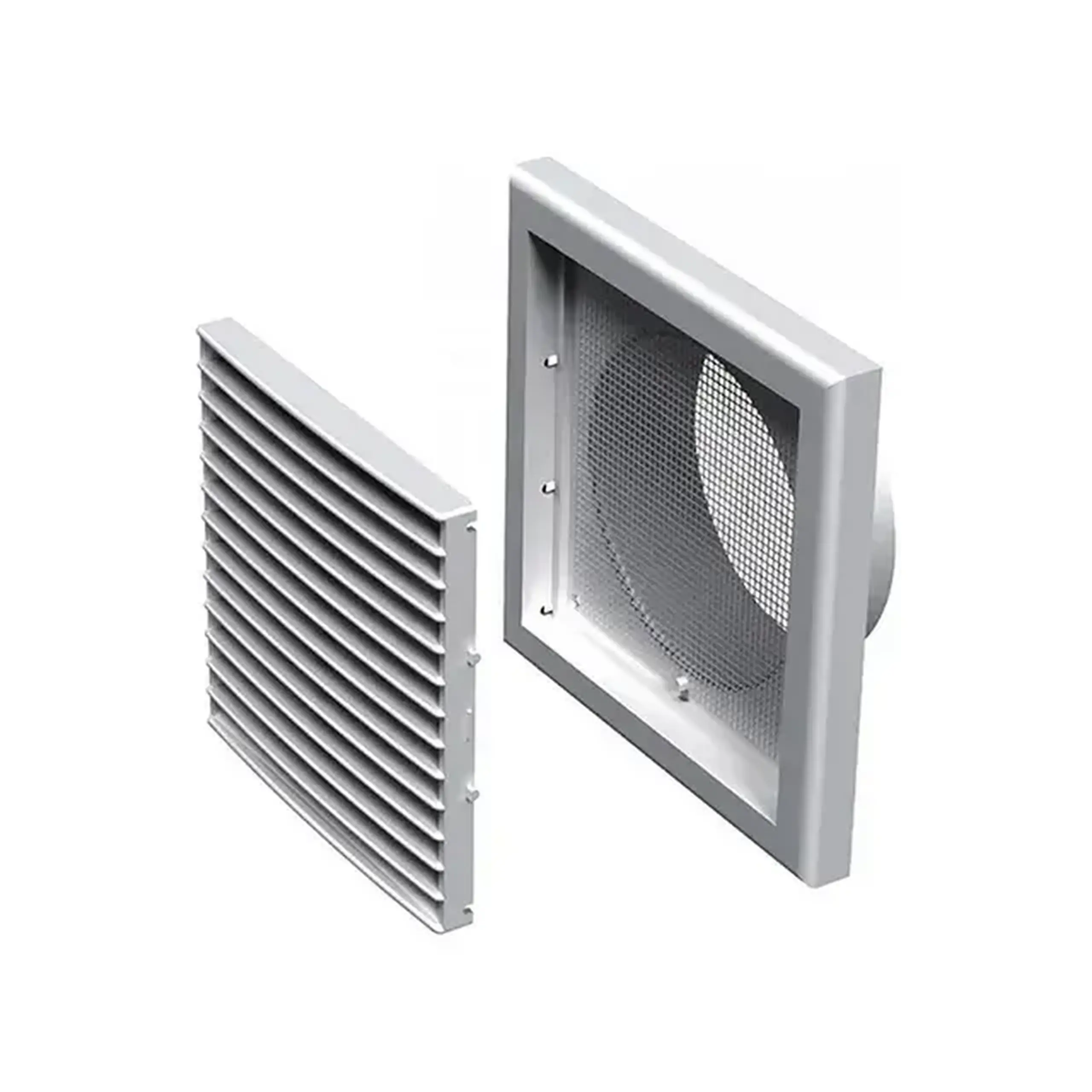 Grilaj de ventilare Vents MB-101 BC 154 x 154 x 100 mm plastic alb
