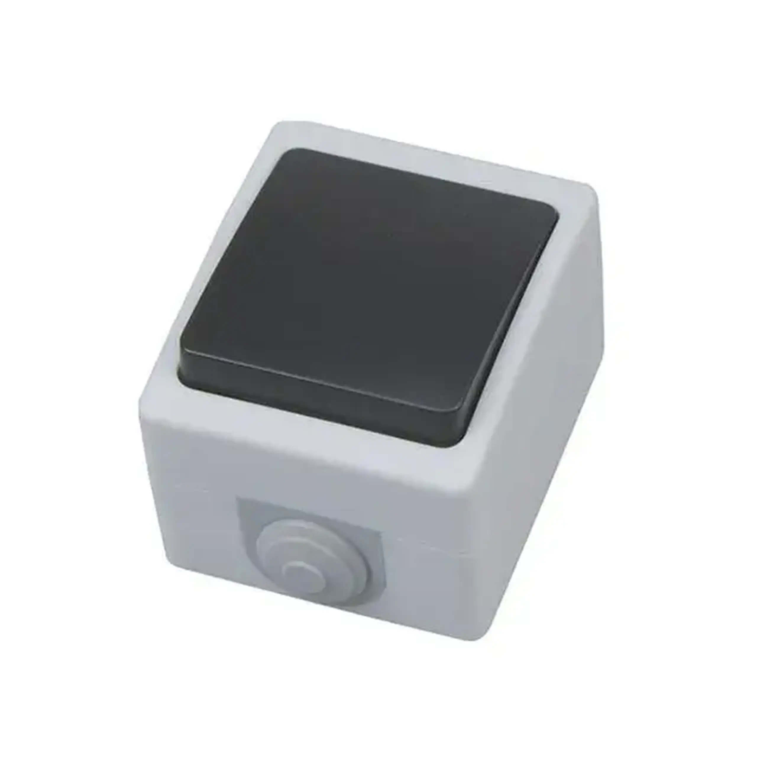 Întrerupător unitar exterior ATOM 10 A 220 - 240 V negru/Gri Horoz
