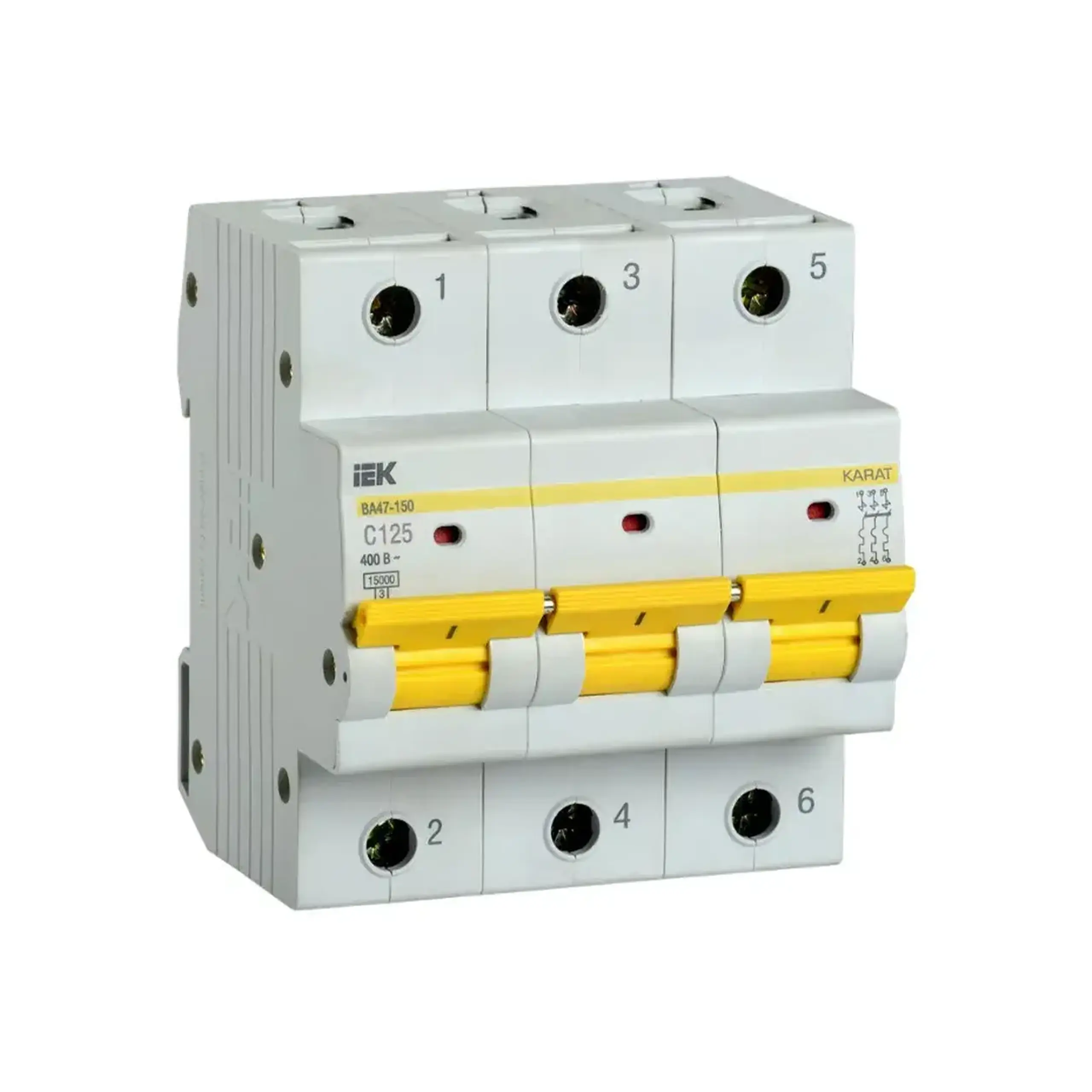 Întreruptor automat VA47-29 1P 3 A 400 V C IEK - 125 A (A) 3P