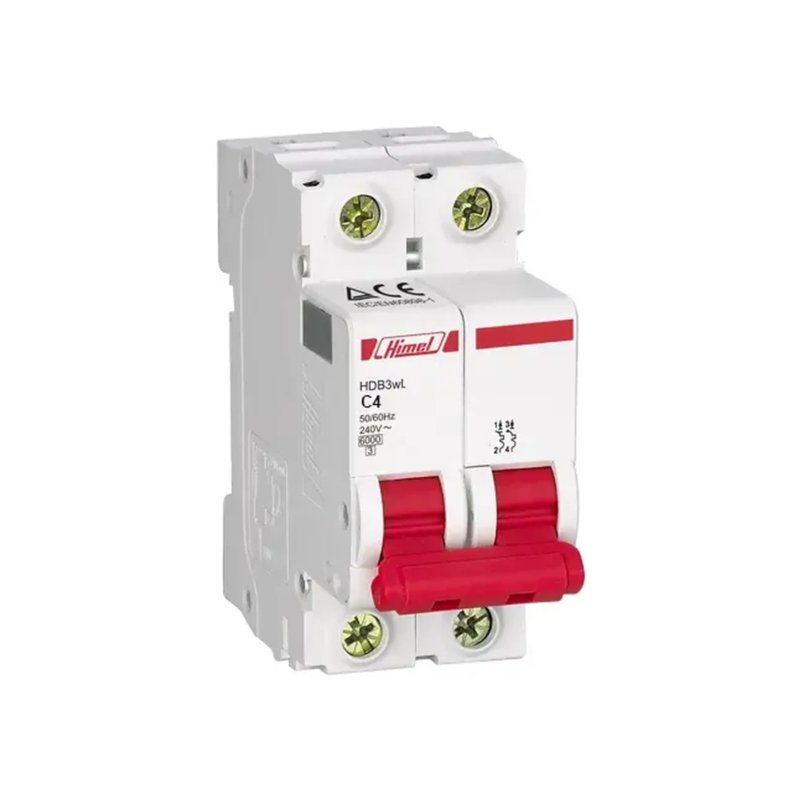 Întreruptor automat Himel HDB3W 2P 1 A 415 V C - 4 A (A) 2P