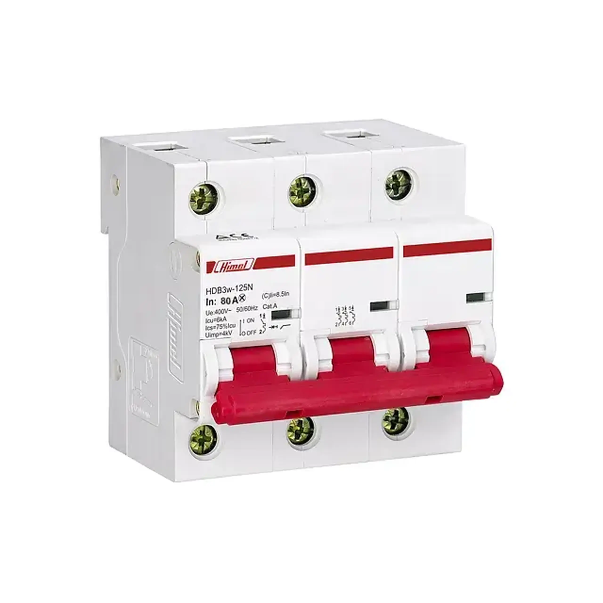 Întreruptor automat Himel HDB3W 2P 1 A 415 V C - 80 A (A) 3P