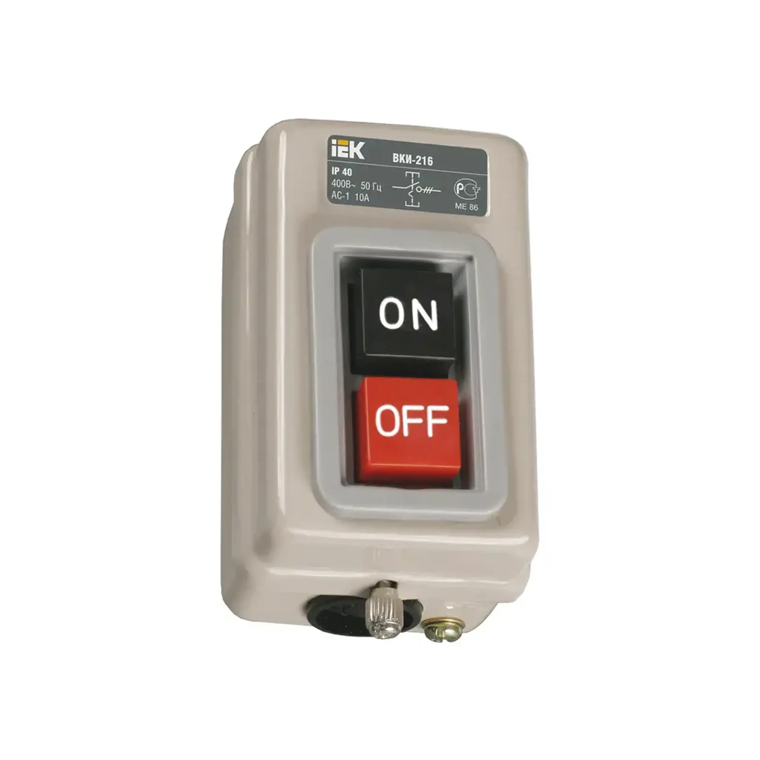 Întrerupător IEK BKN-211 3P 230 - 400 V 6 A IP40 sur - Curent (A) 10 A