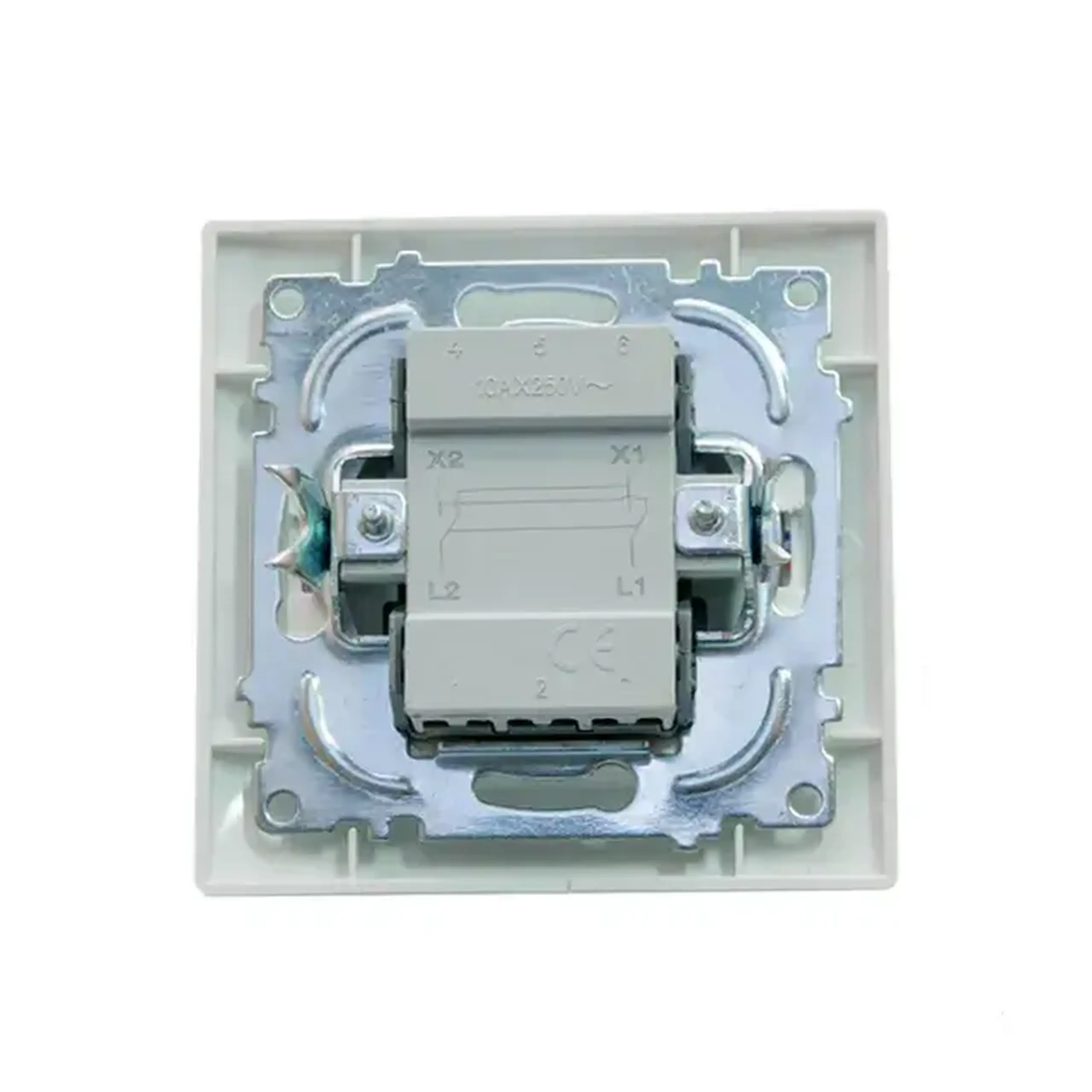 Întrerupător unitar cruce JASMIN 10 A 230 V alb Elmos