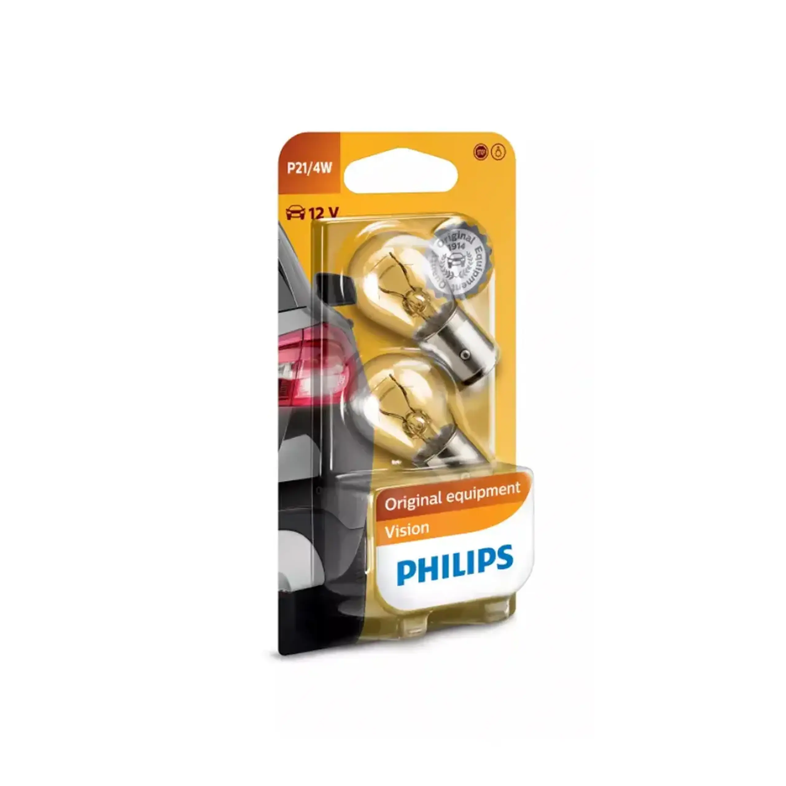 Bec auto P21/4W 12594B2 21 W BAZ15d 440 lm 3200 K 12 V Philips