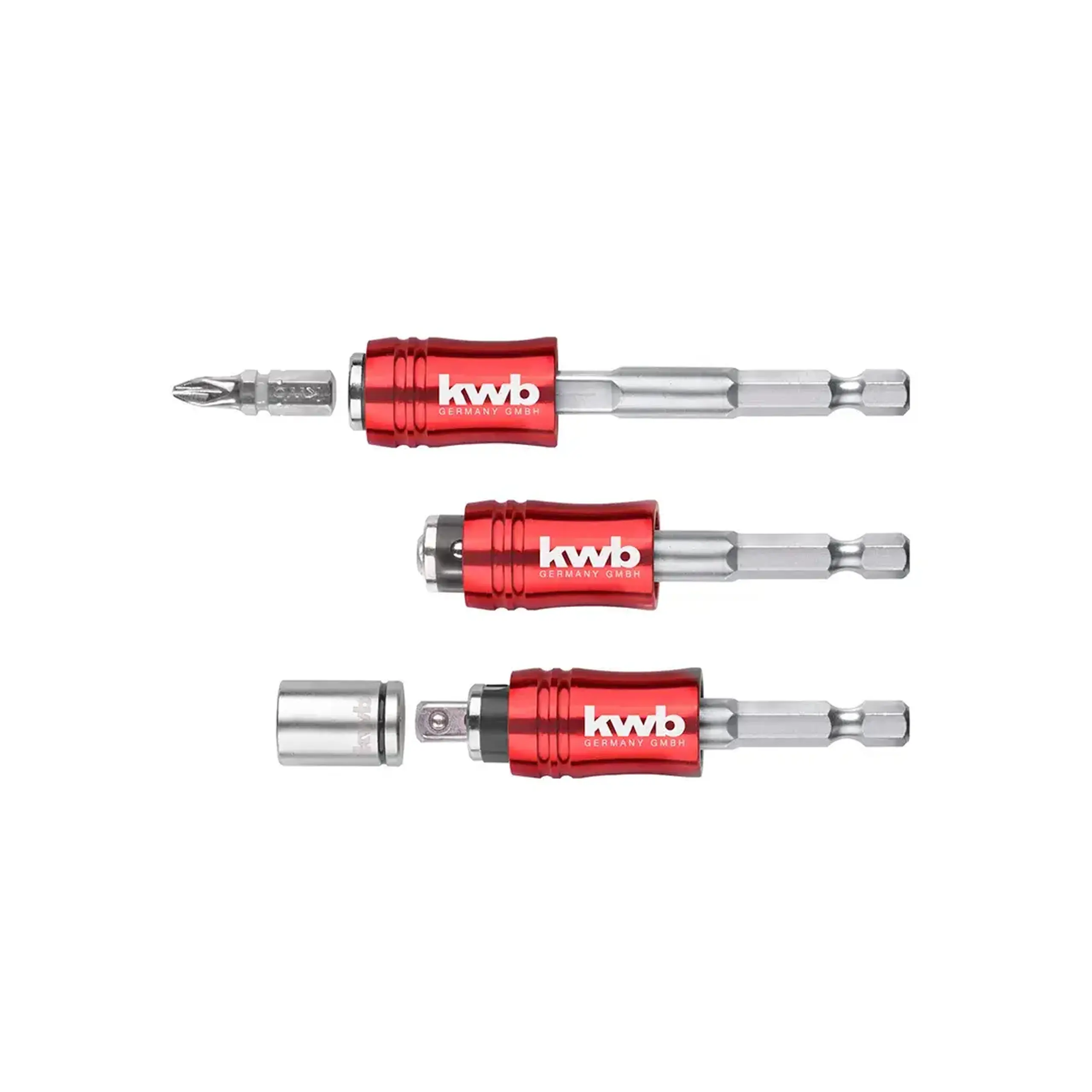 Adaptor pentru biți hexagonal 1/4" 35 mm KWB - Lungime 74 mm