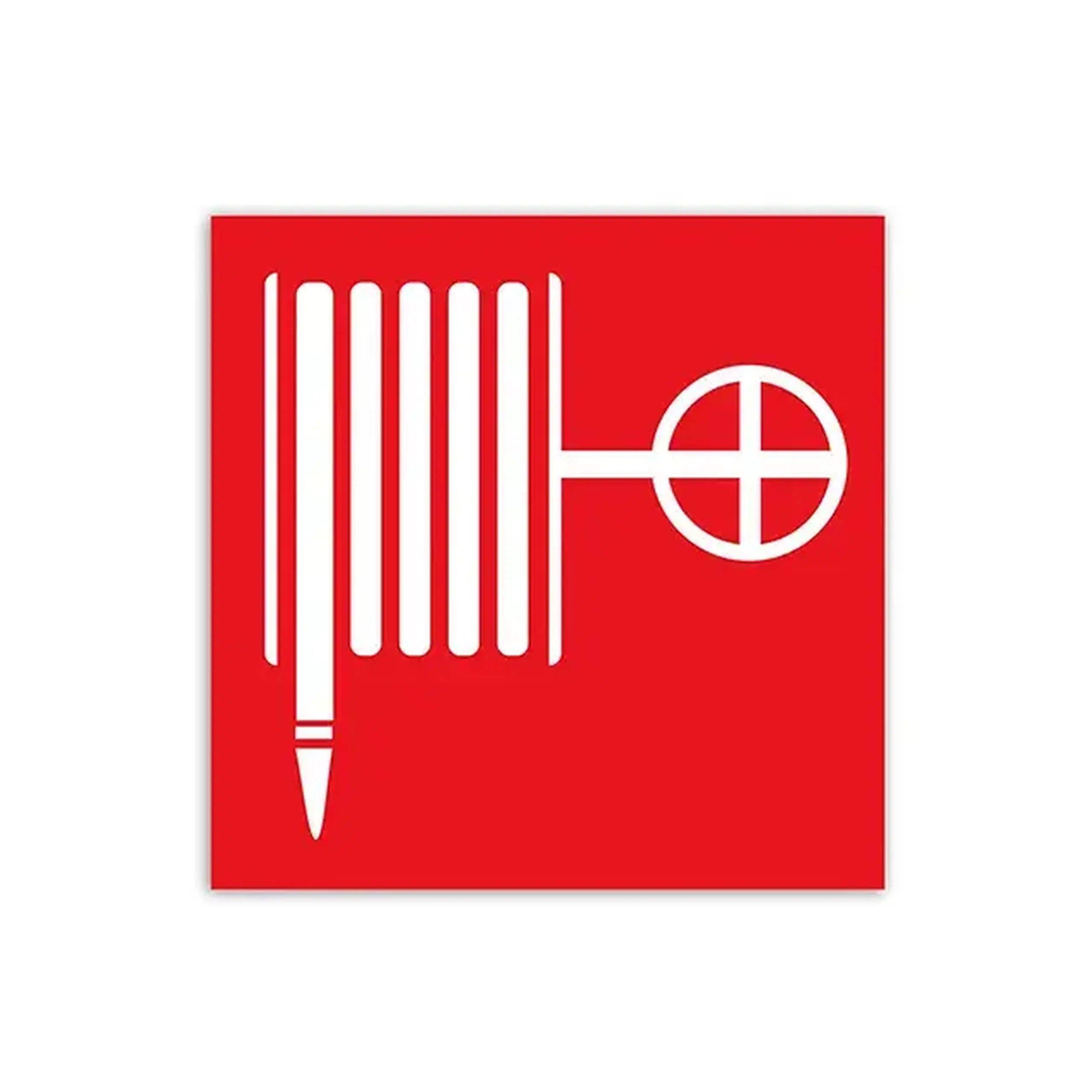 Autocolant Hidrant de incendiu 20 x 20 cm roșu/Alb