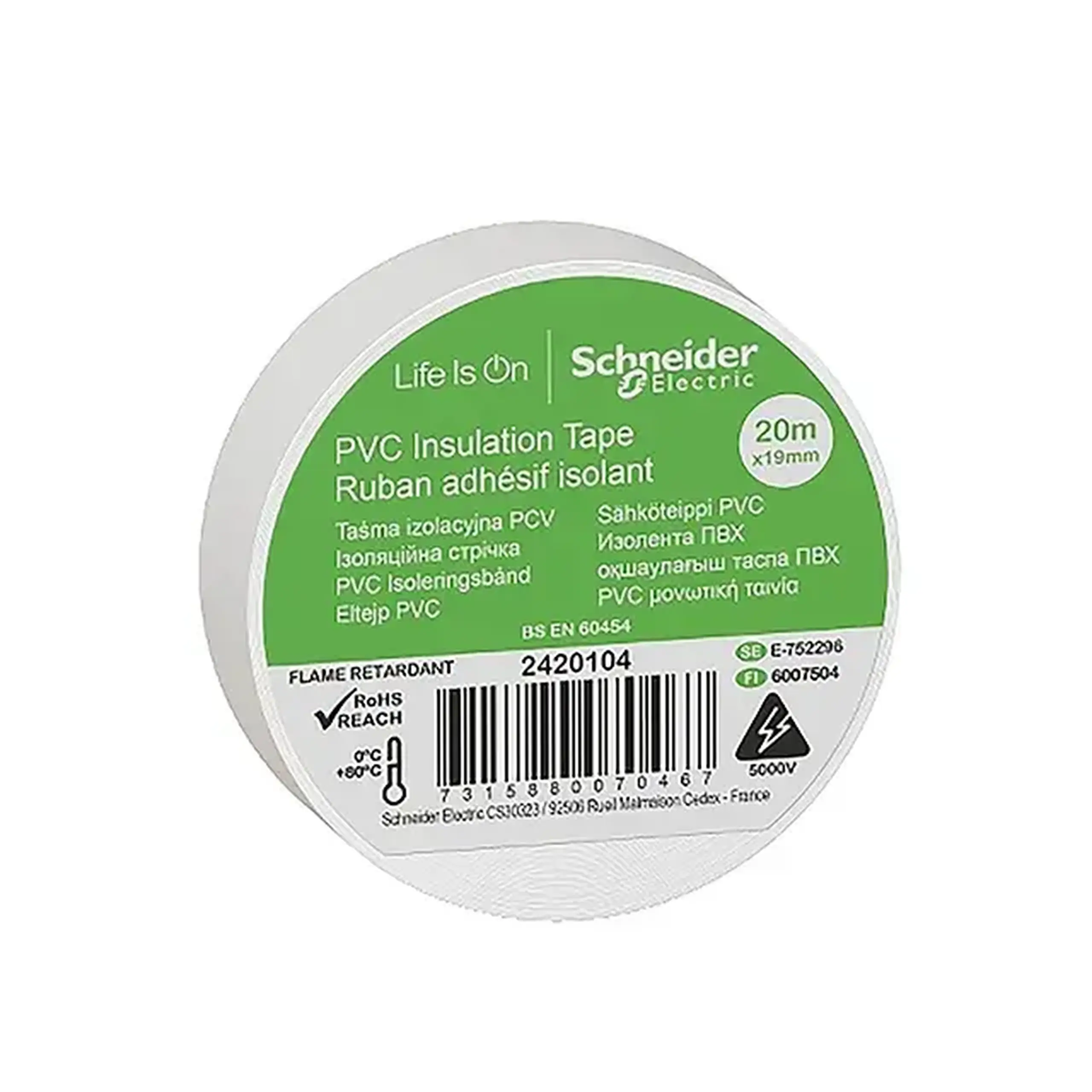 Bandă izolantă IMT38204 20 m x19mm Alb Schneider-Electric