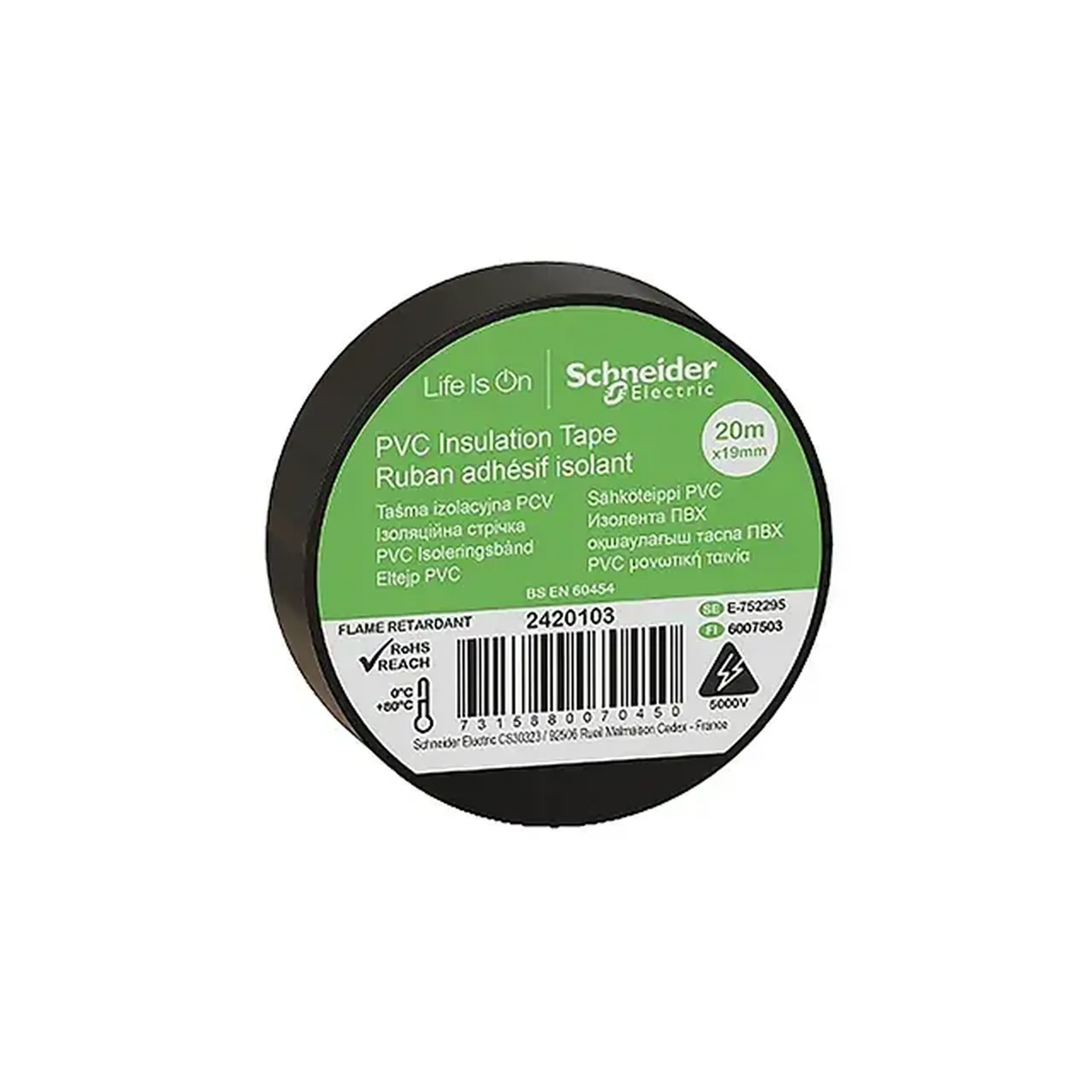 Bandă izolantă IMT38203 20 m x19mm Negru Schneider-Electric
