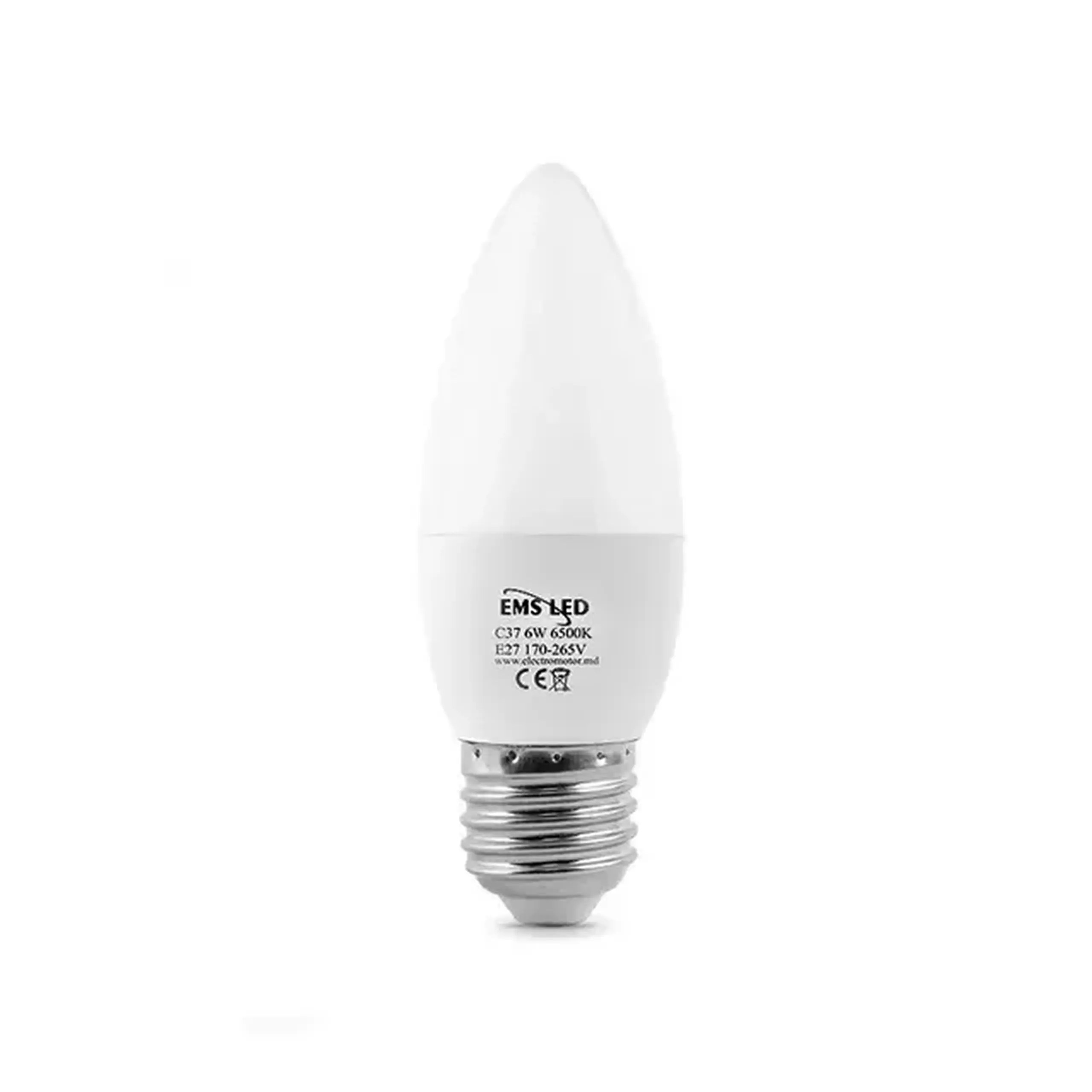 Bec LED EMS C37 6 W E27 4000 K 550 lm 220 - 240 V - Flux luminos (lm) 550 lm
