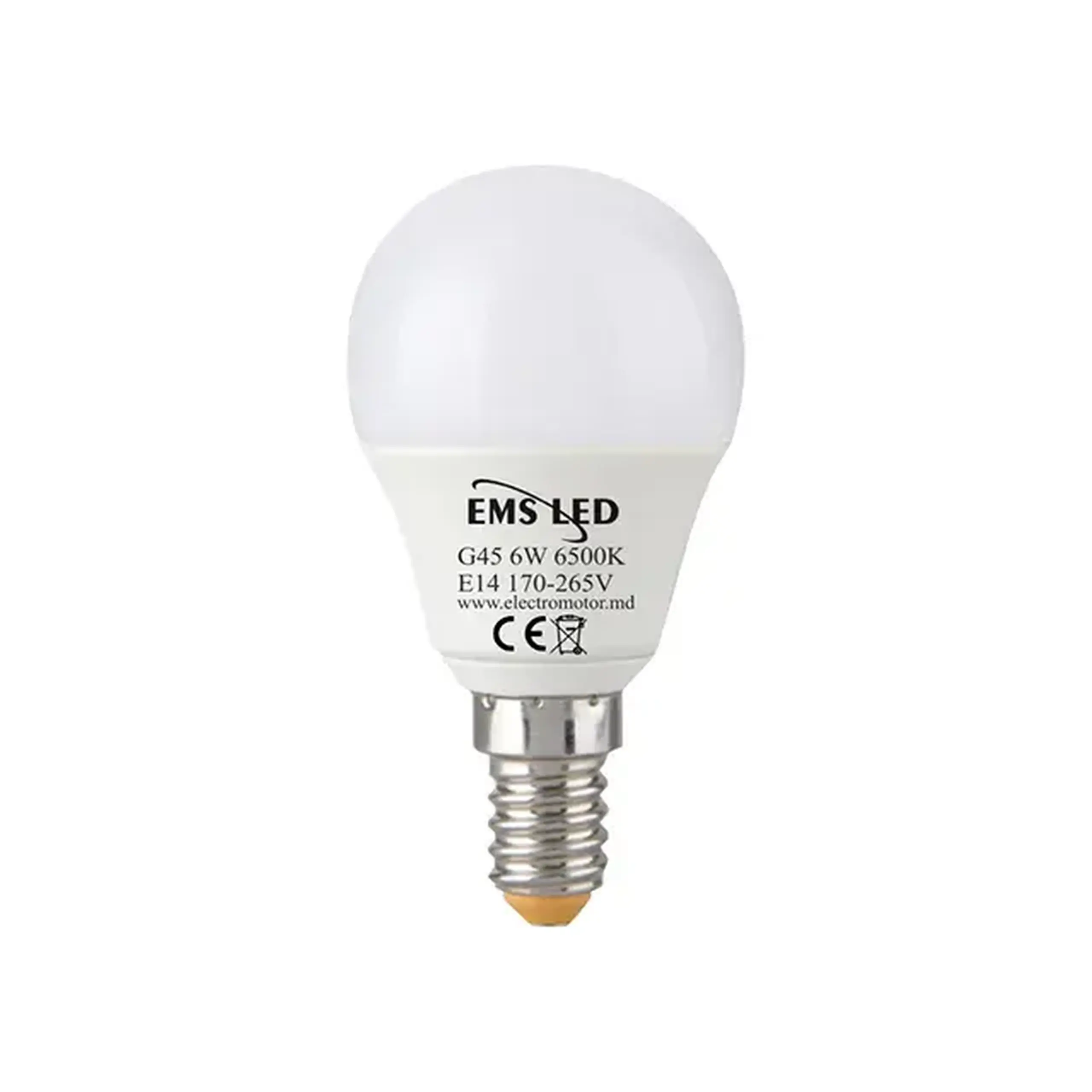 Bec led EMS G45 6 W E14 6500 K 600 lm 220 - 240 V