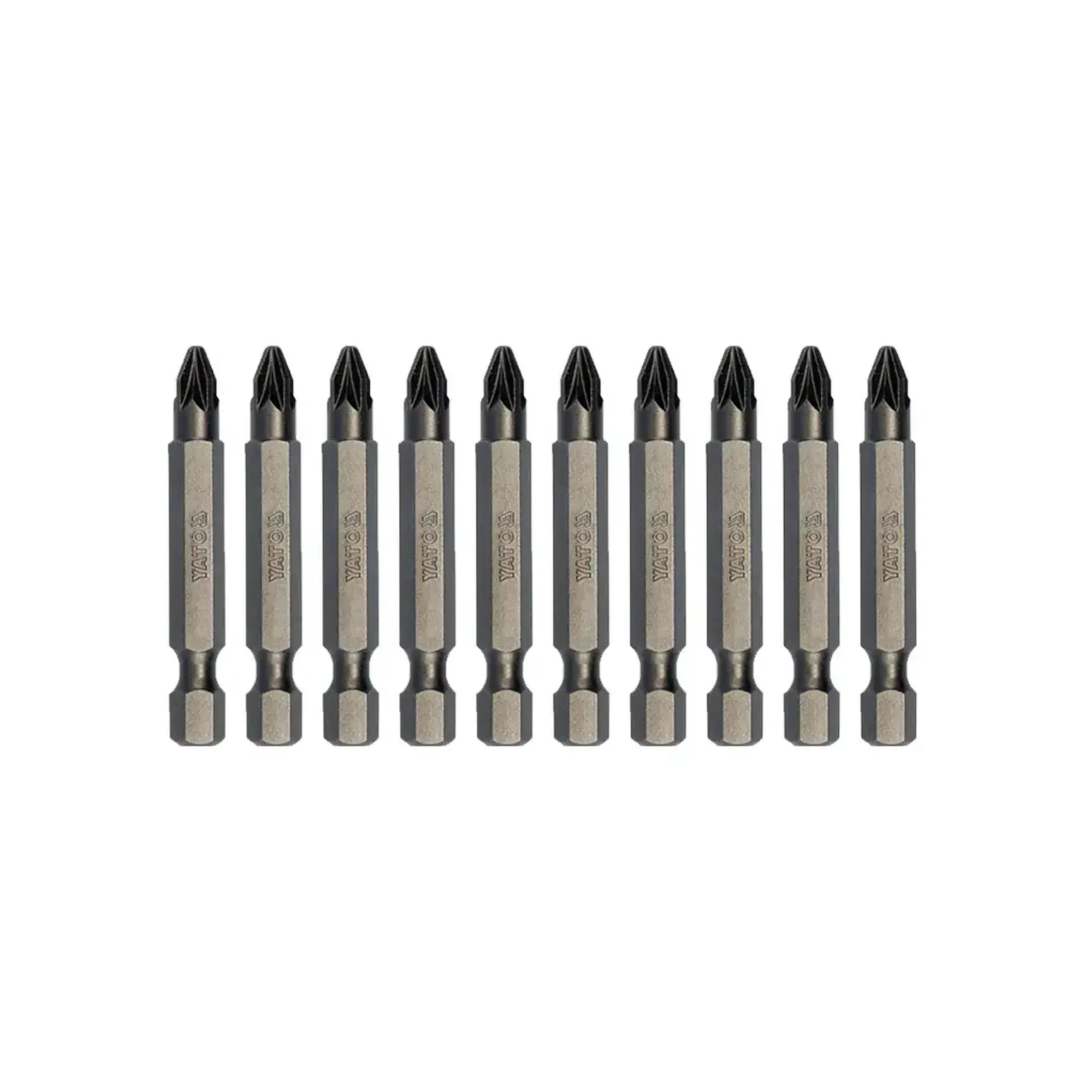 Set biți 10 buc. PZ2 1/4" 50 mm Yato
