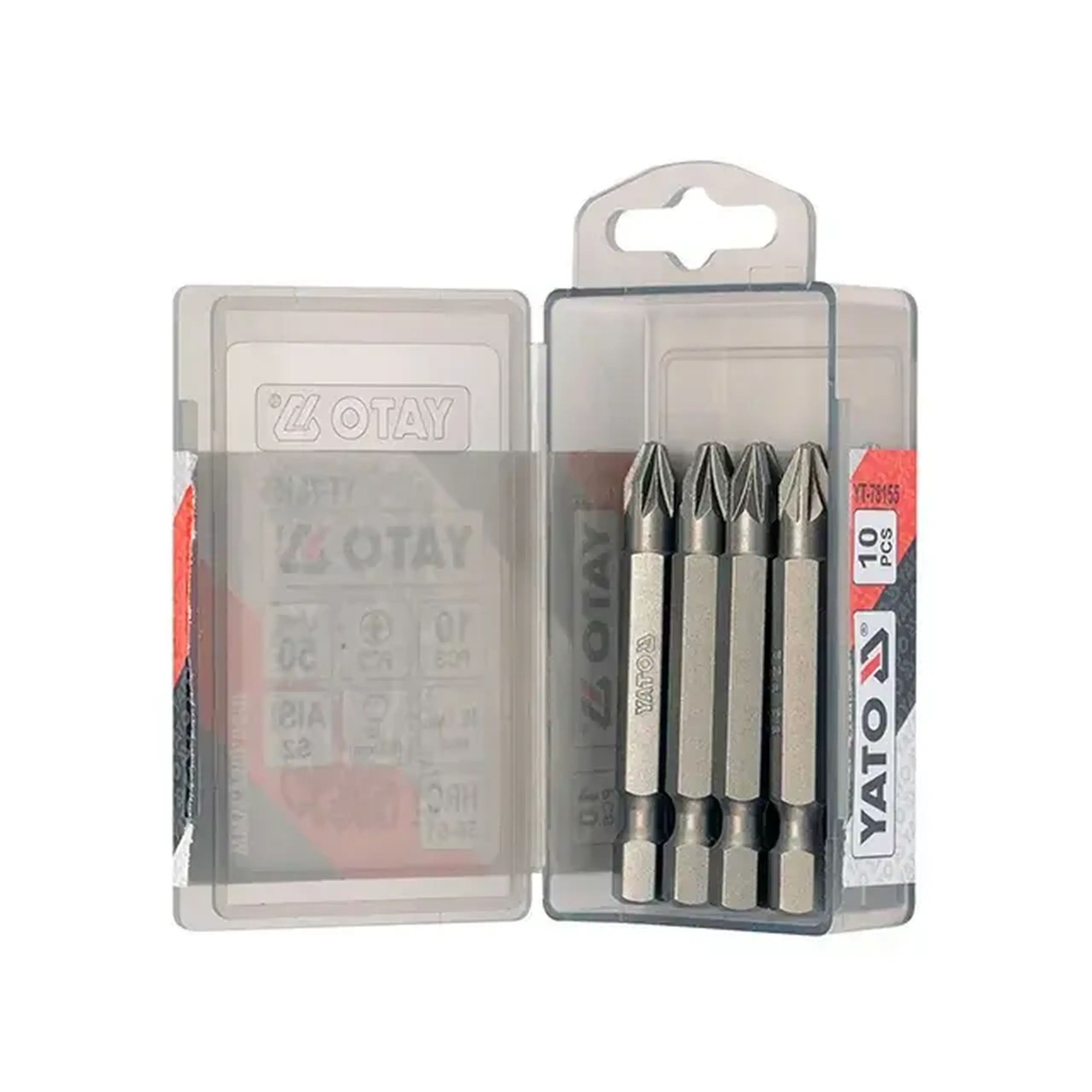 Set biți 10 buc. PZ2 1/4" 50 mm Yato