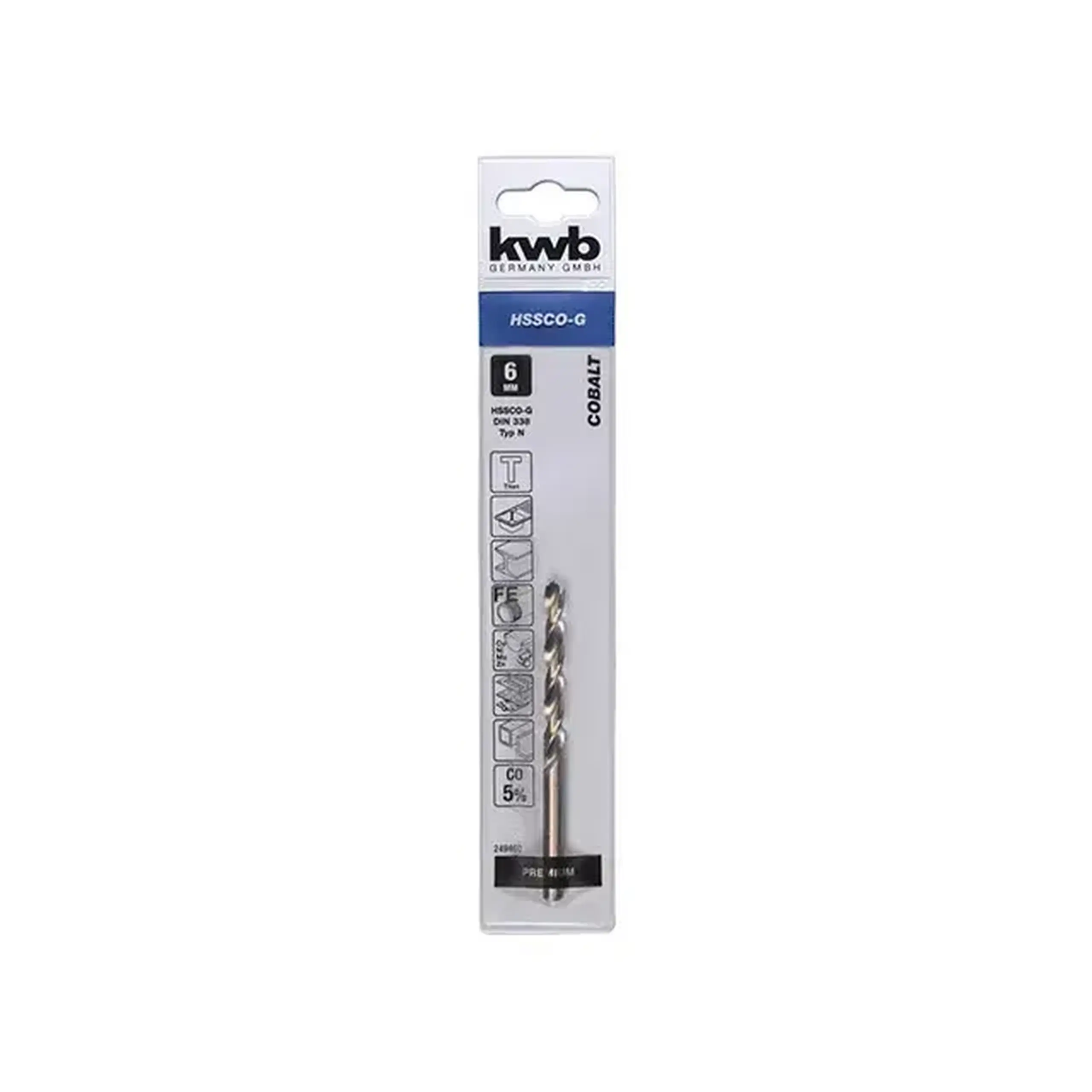 Burghiu pentru metal 1 mm Oțel HSS Cilindric KWB