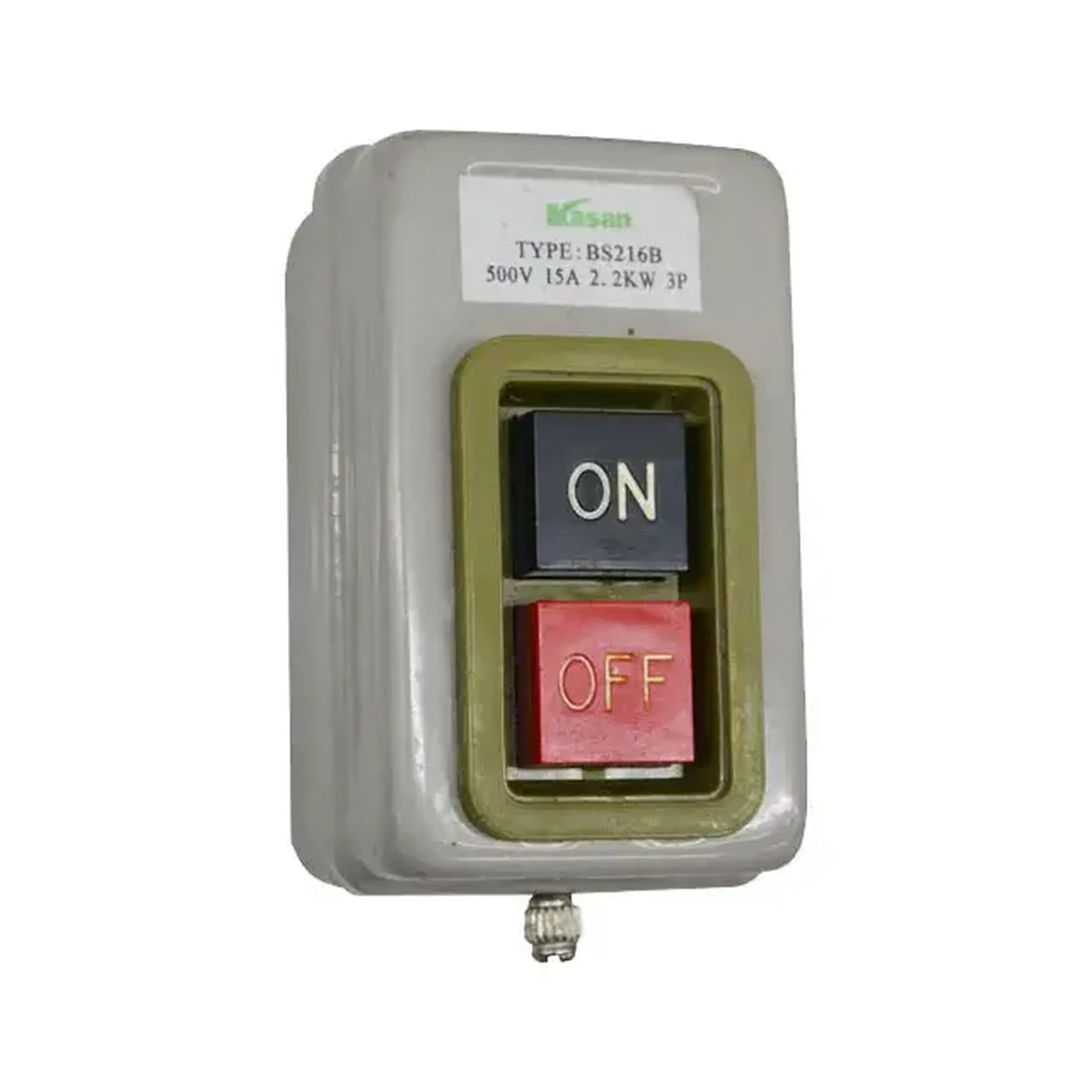Buton KASAN BS-216B 3P 500 V 15 A IP40 roșu/Negru - Curent (A) 15 A