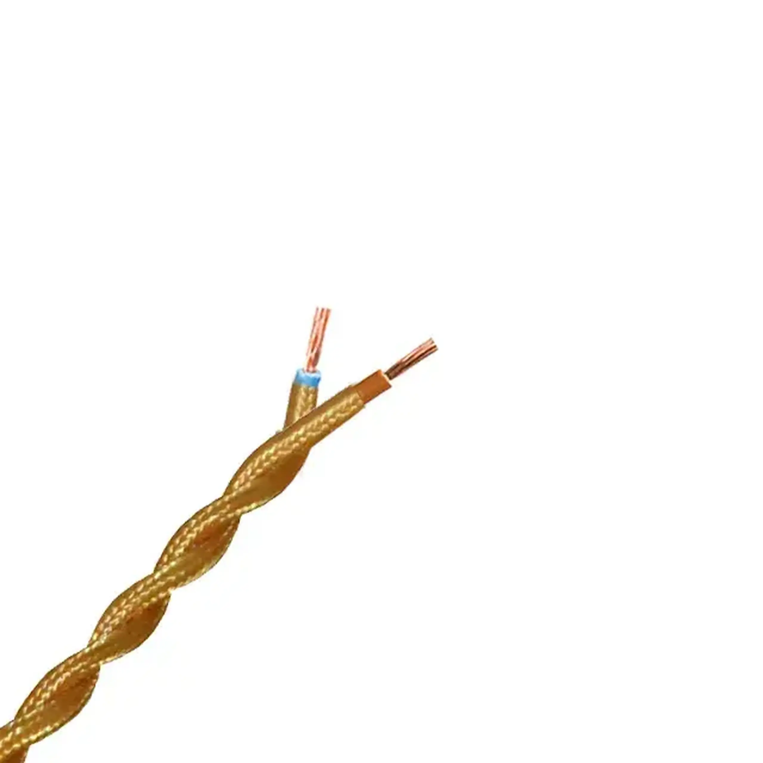 Cablu Elmos Decorativ 2 * 0.75 mm² galben cupru