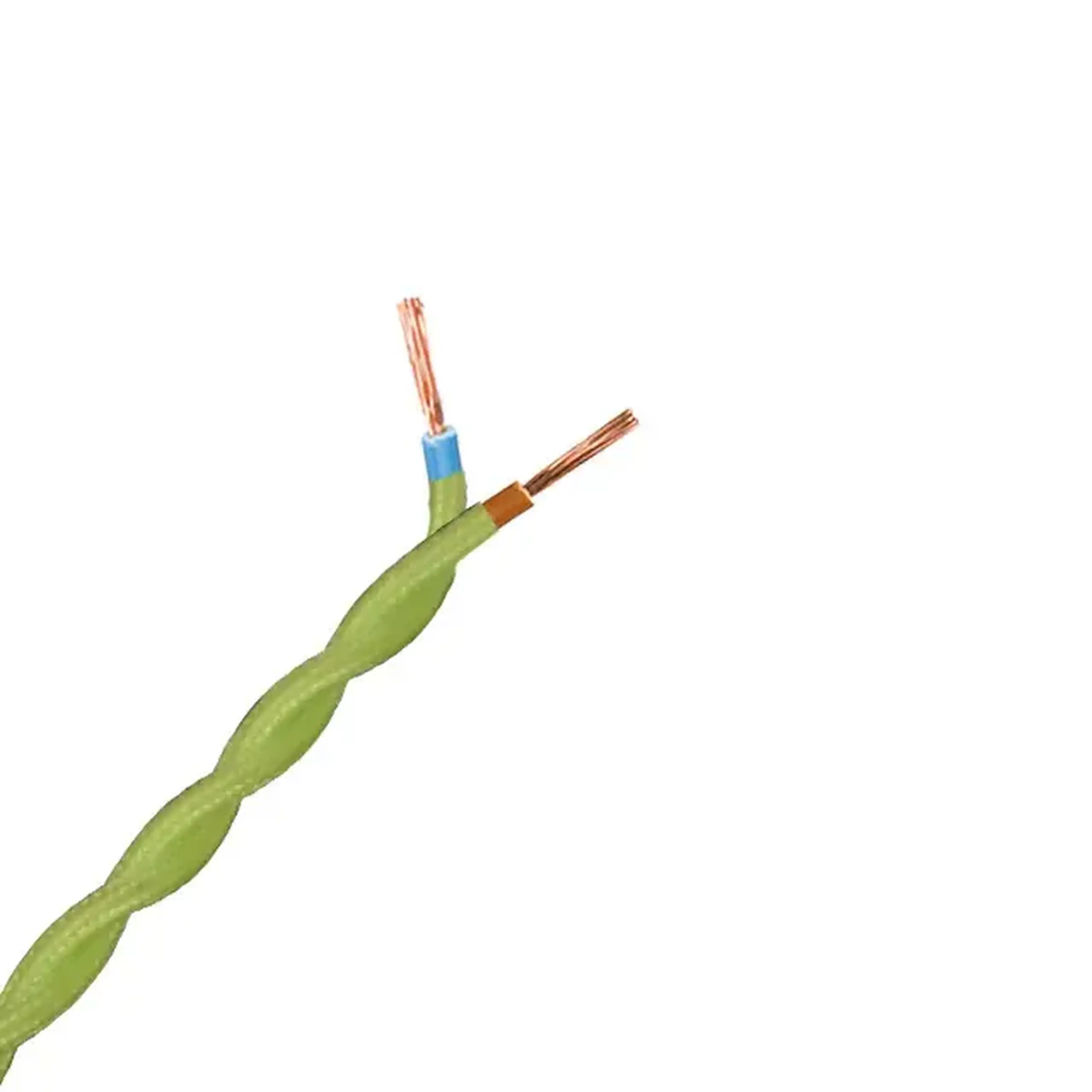 Cablu Elmos Decorativ 2 * 0.75 mm² verde deschis cupru