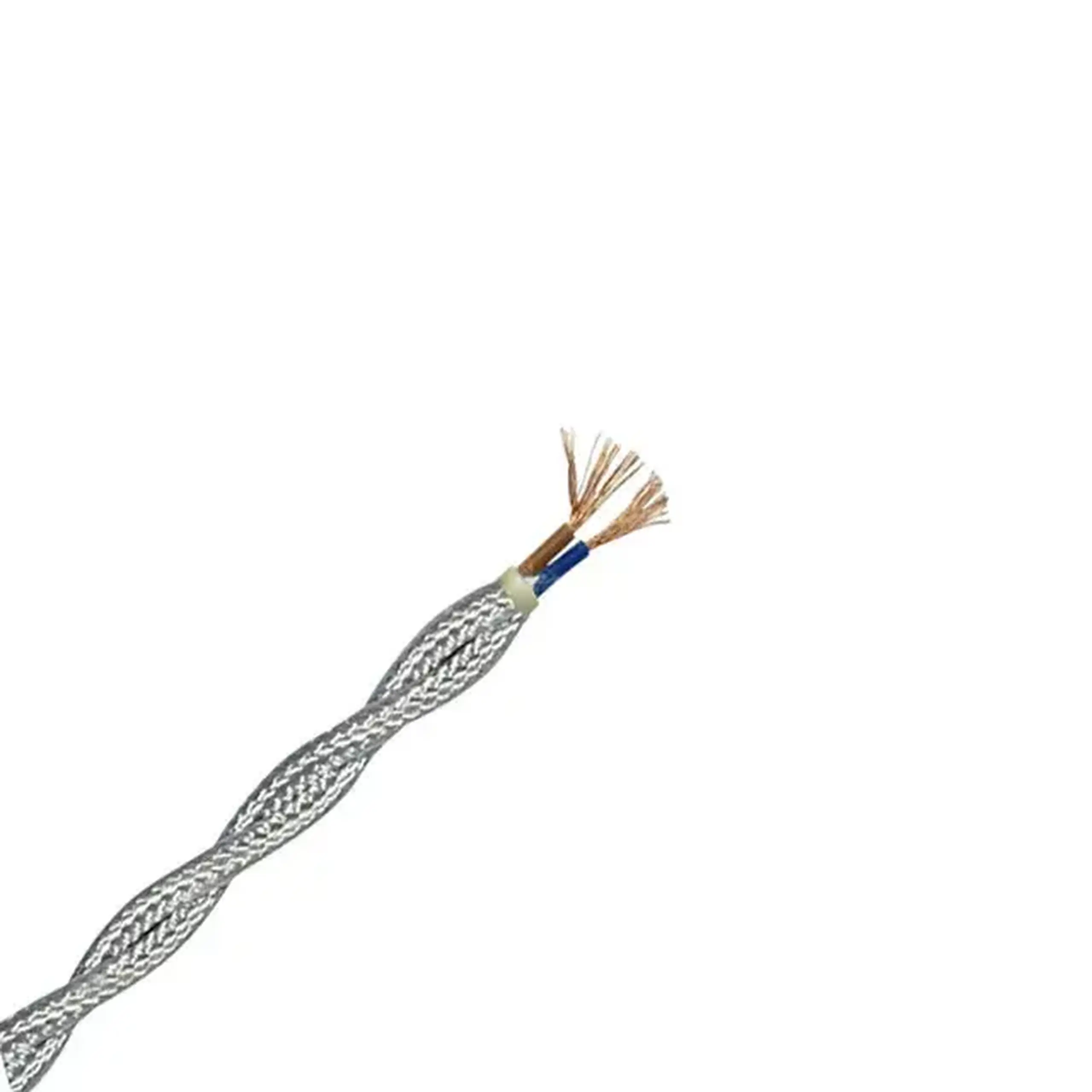 Cablu pentru lustre Elmos PVS 2 * 0.5 mm² argintiu cupru