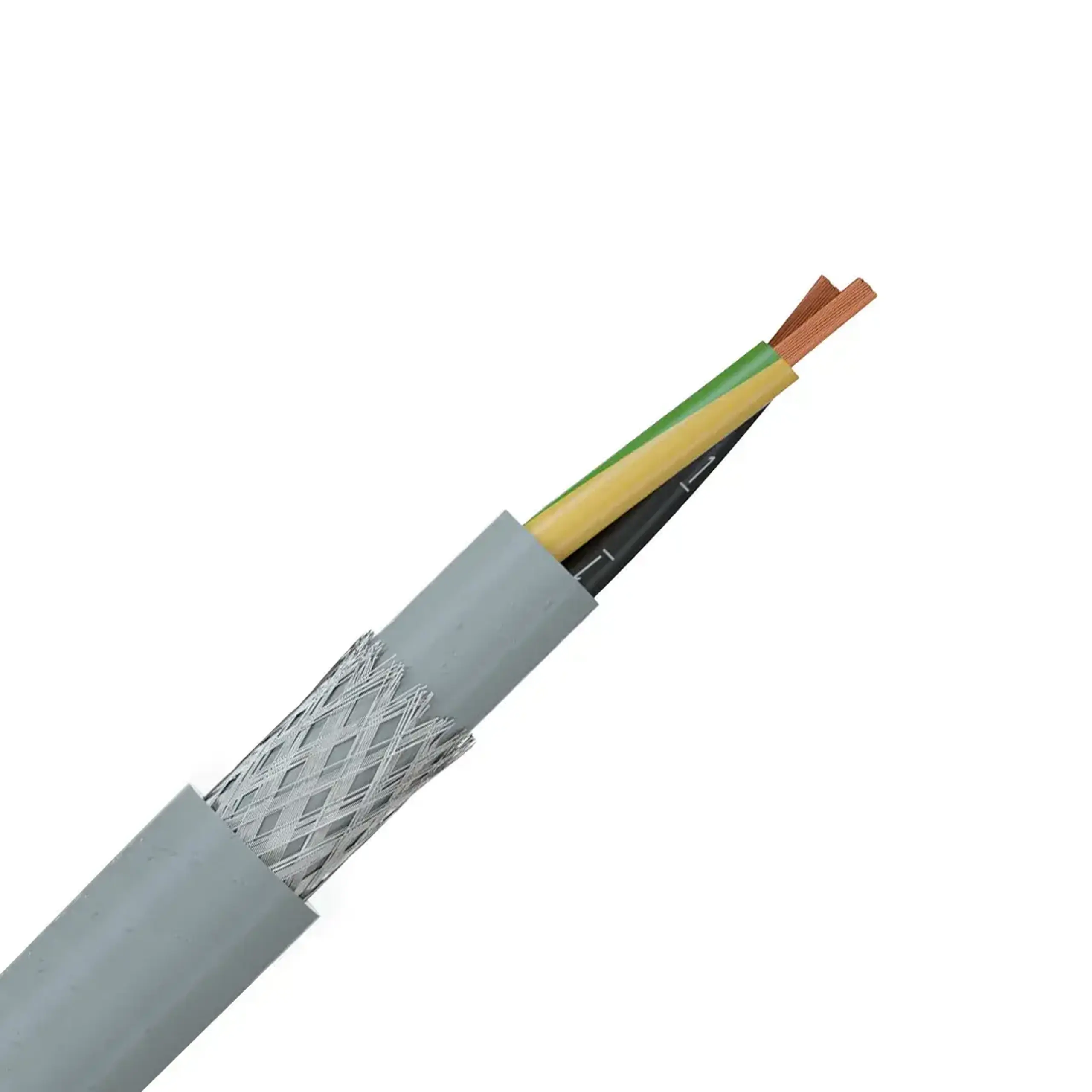 Cablu ecranat YSLYCY-OZ 2 * 1.5 mm² gri cupru