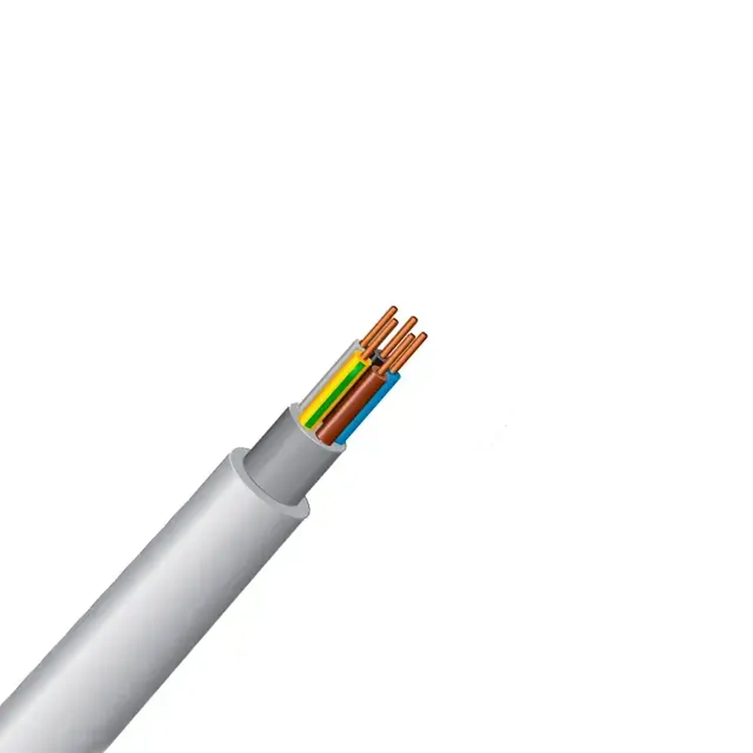 Cablu NYM 5 * 1.5 mm² alb cupru
