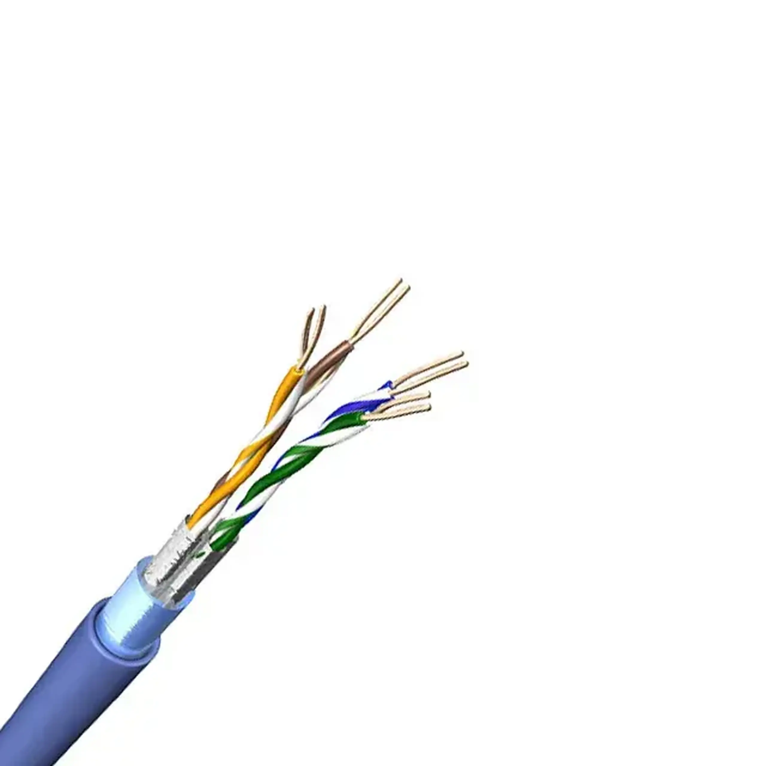 Cablu CAT6E 8 * 0.56 mm² 4x2x0.56 mm² Alb Cupru TSV