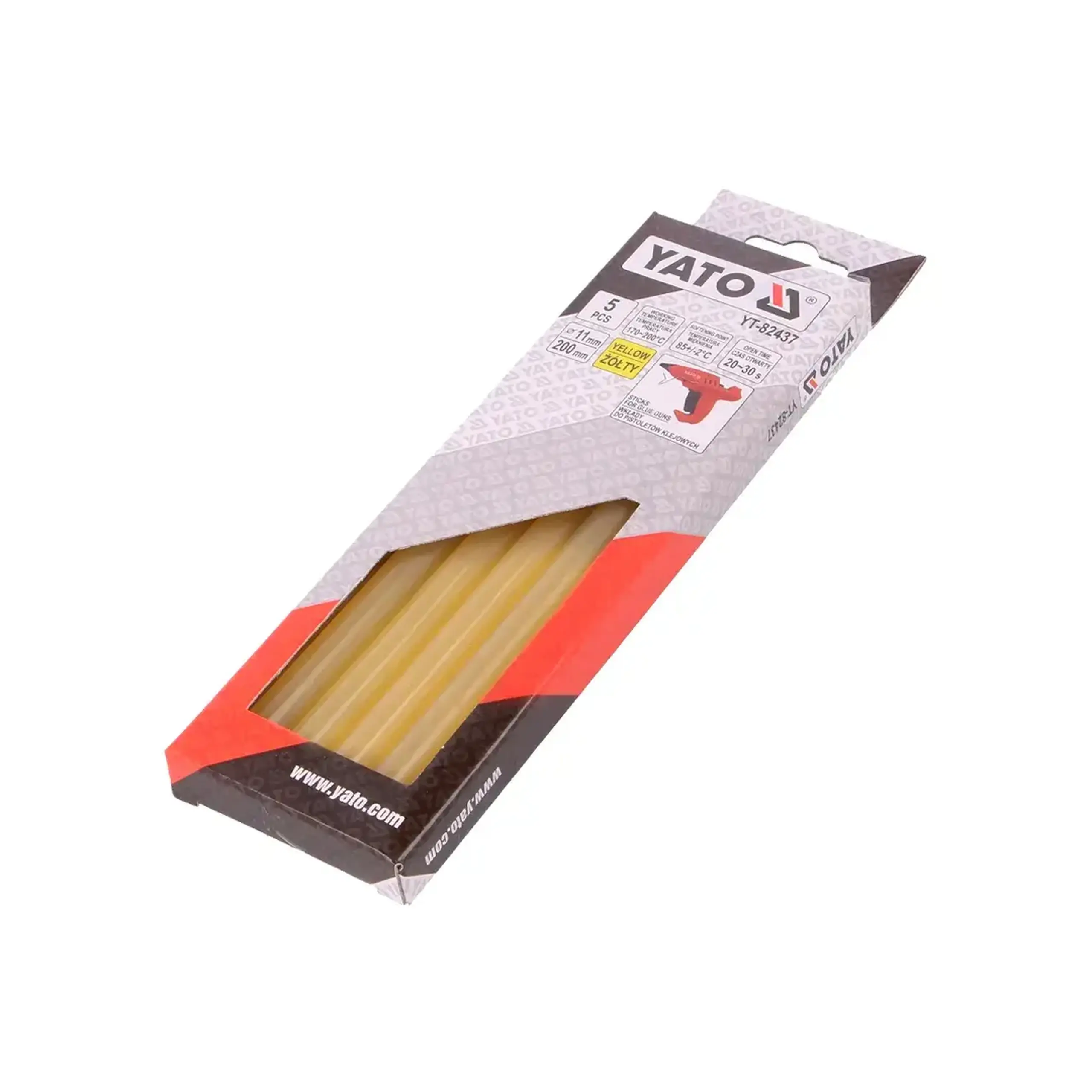 Clei pentru pistol de lipit Yato YT-82437 200 x 11 mm galben