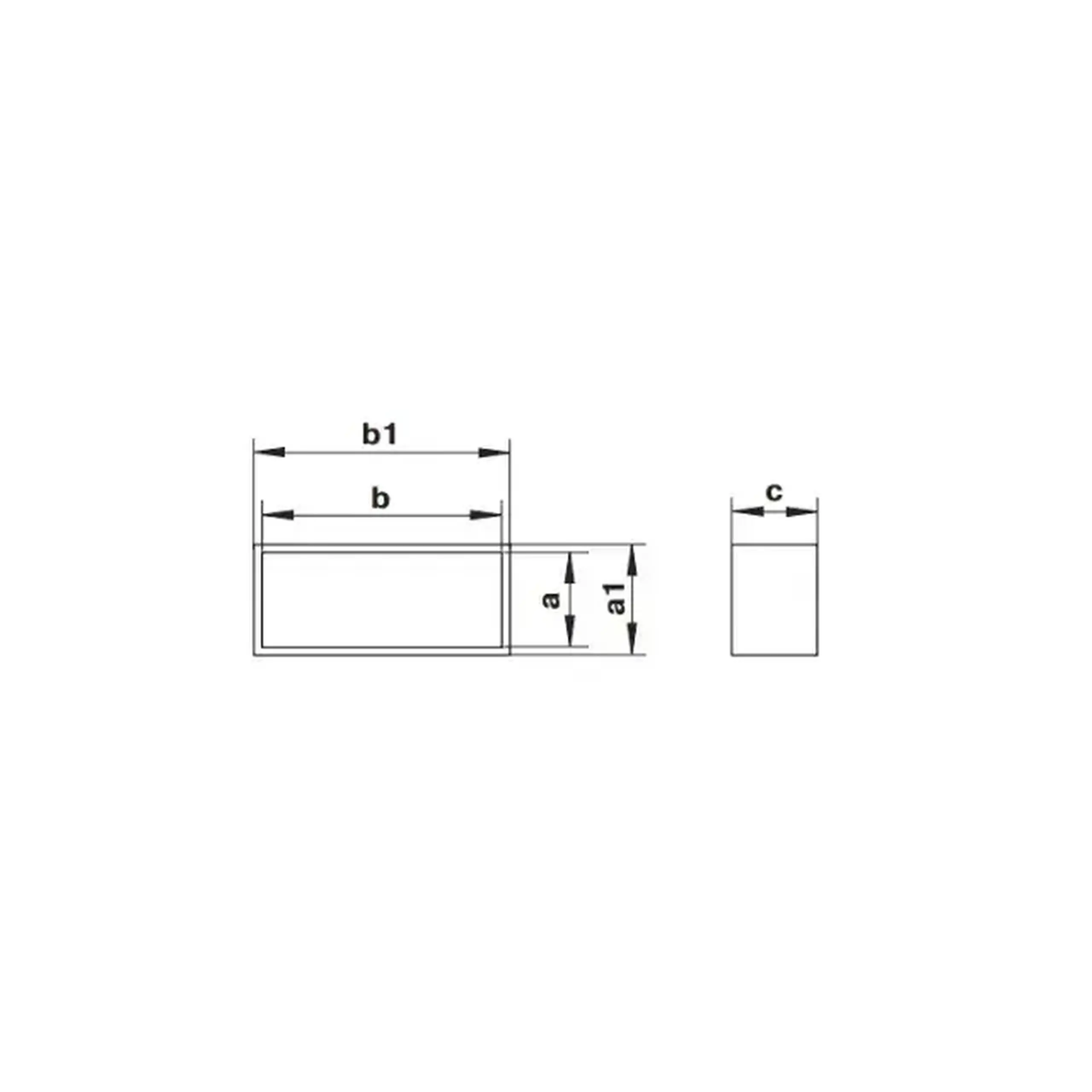 Conector de aeroduct Ventika KP60-2 60 x 204 x 91 mm plastic alb